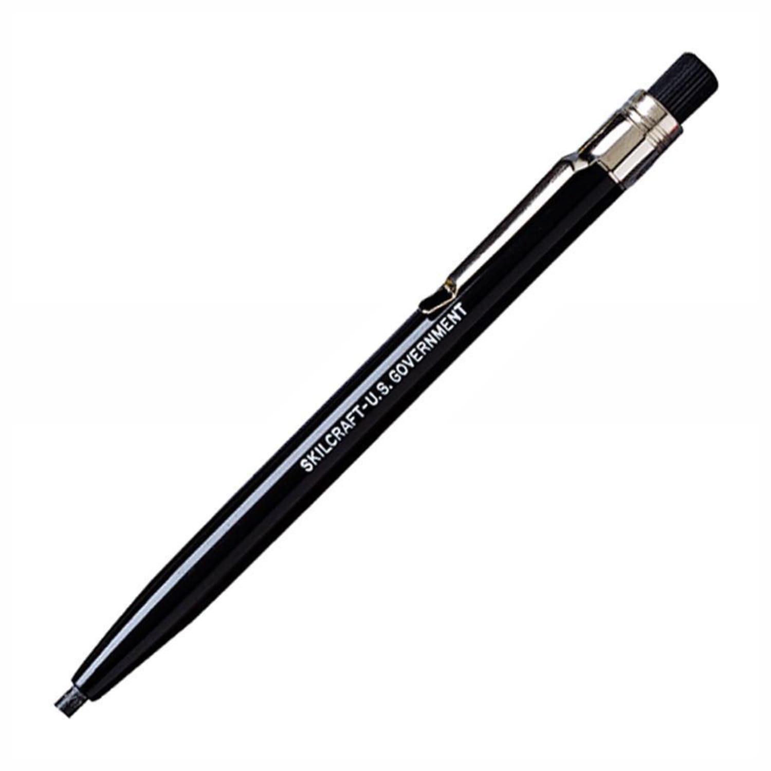 SKILCRAFT Mechanical Wax Pencils, Black, 3 mm, Box Of 12 (AbilityOne 7520-00-223-6672) - Image 3