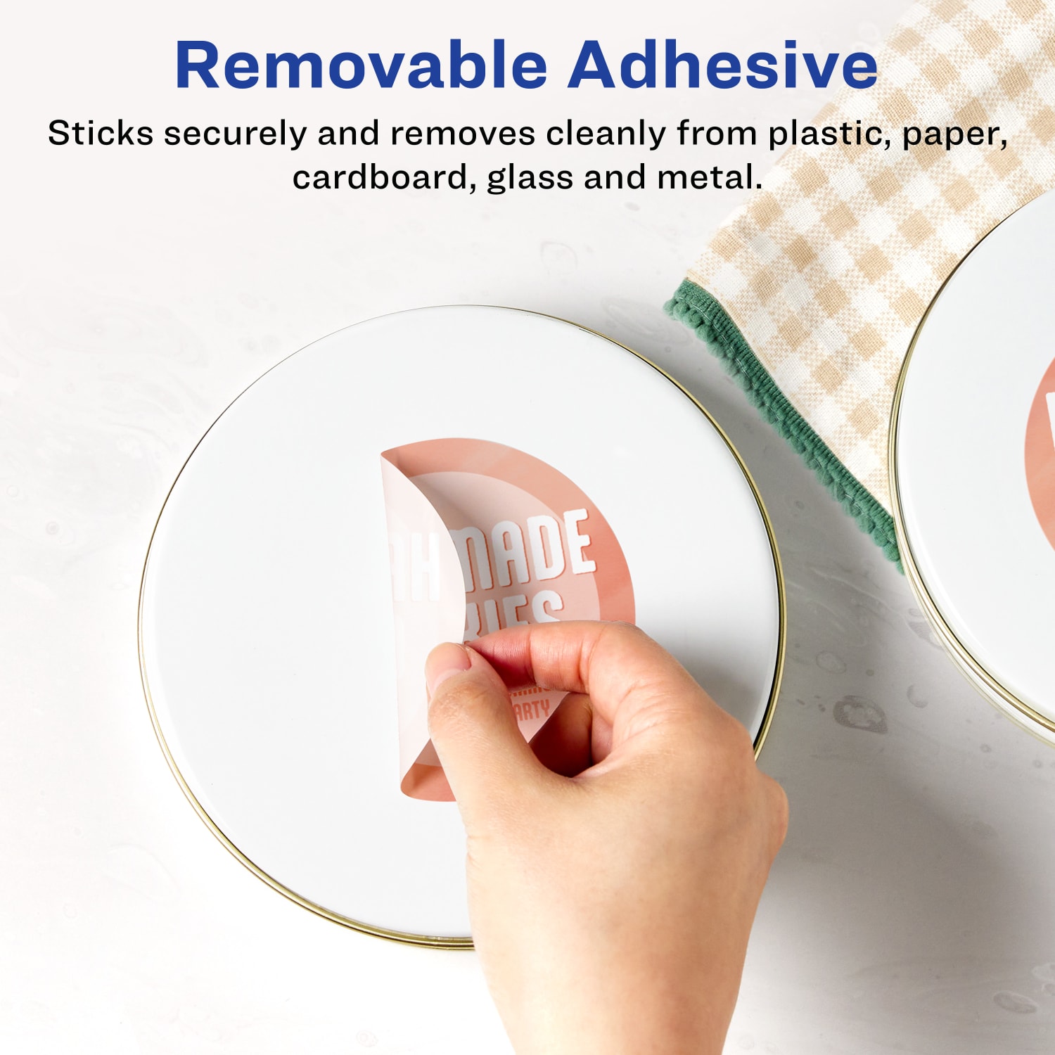 Avery Removable Labels With Sure Feed, 94514-RMP100, Round, 3-1/2in Diameter, White, Pack Of 400 Labels - Image 3