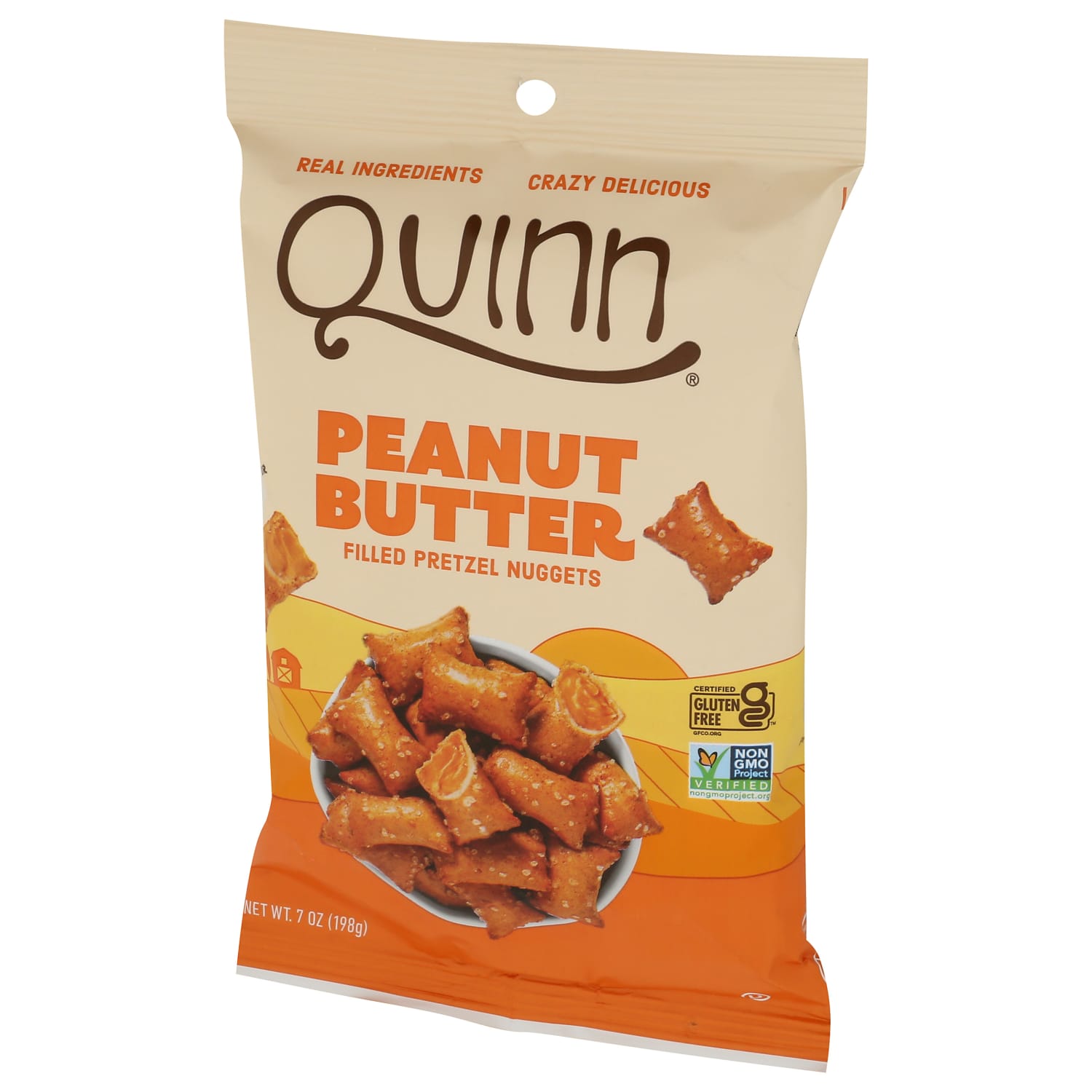 Quinn Filled Pretzel Nuggets, Peanut Butter, 7 Oz, Total Qty 8 - Image 3