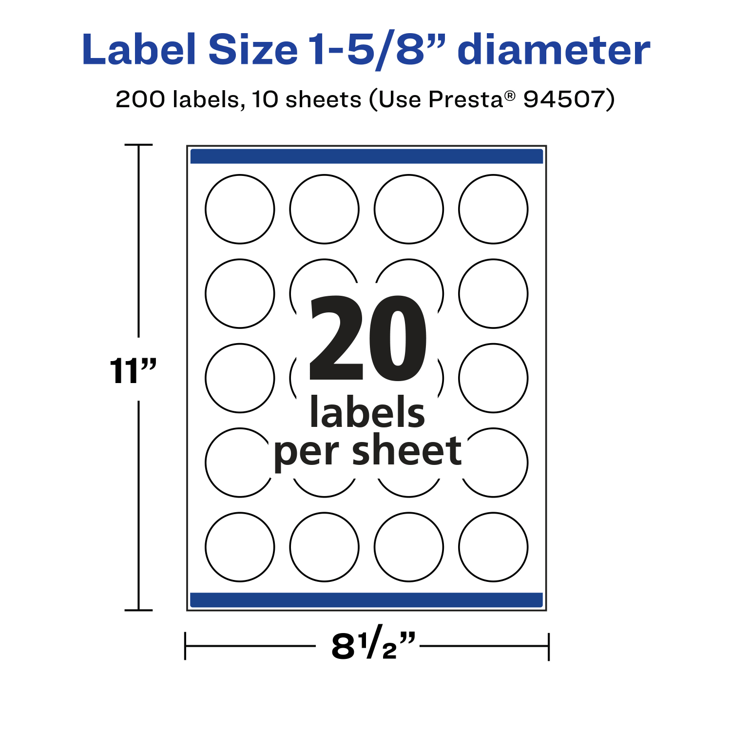 Avery Glossy Permanent Labels With Sure Feed, 94507-CGF10, Round, 1-5/8in Diameter, Clear, Pack Of 200 - Image 6