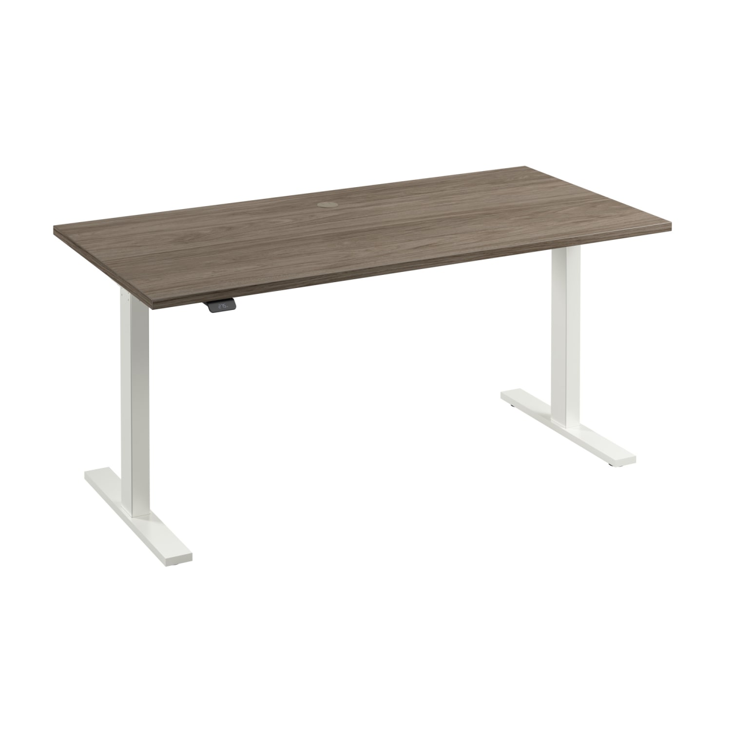 Bush Business Furniture Move 60 Series 60inW x 30inD Electric Height Adjustable Standing Desk, Modern Hickory/White Powder Coat, Standard Delivery - Image 6