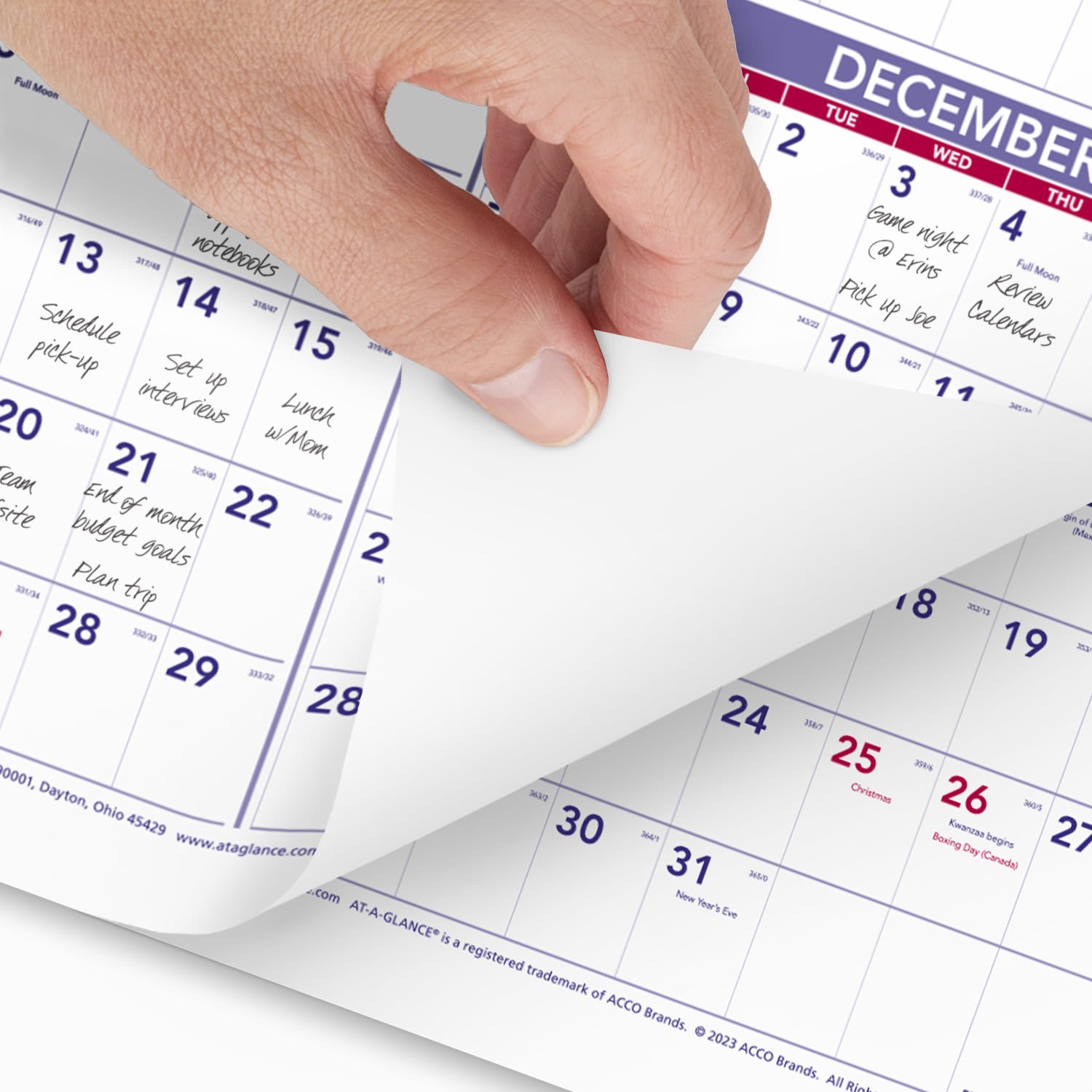 2025 AT-A-GLANCE Yearly Wall Calendar, 24in x 36in, Traditional, January 2025 To December 2025, PM1228 - Image 3