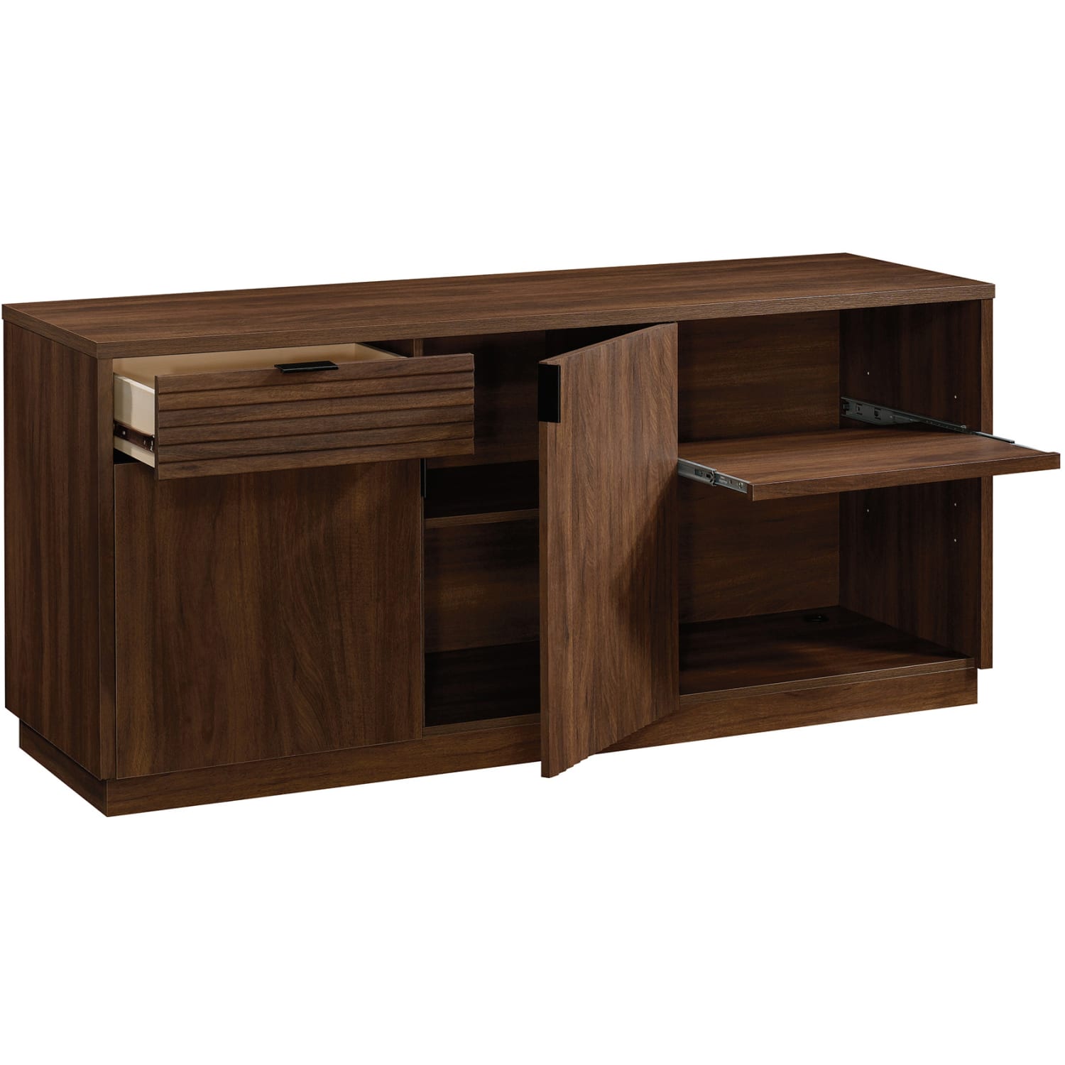 Sauder Englewood 65inW Office Credenza, Spiced Mahogany - Image 3