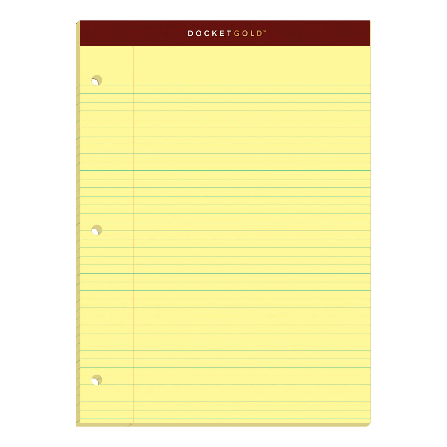 TOPS Double Docket Writing Pads, 8 1/2in x 11in, Narrow Ruled, 100 Sheets, Canary, Pack Of 2 Pads - Image 4