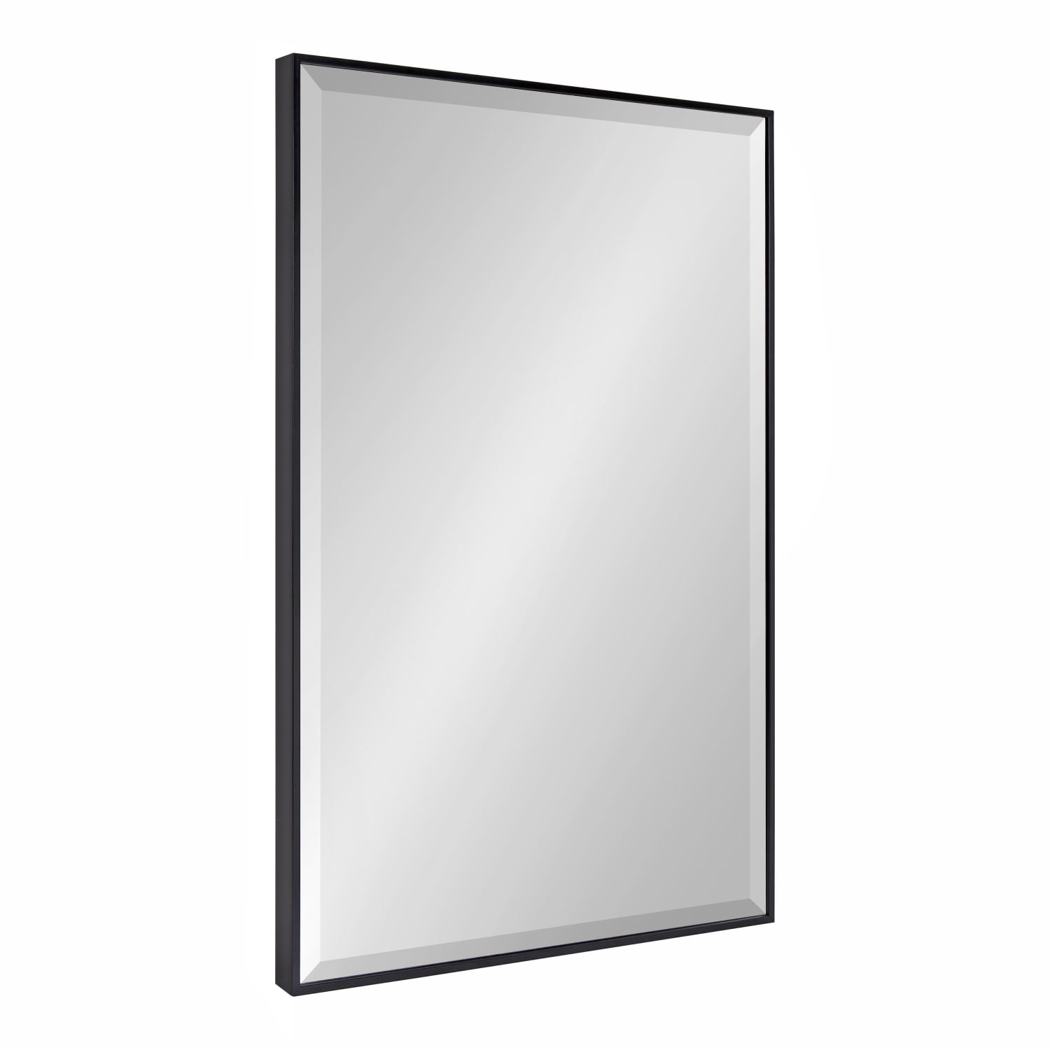 Uniek Kate And Laurel Rhodes Framed Rectangle Mirror, 36-13/16inH x 24-13/16inW x 1-5/8inD, Black