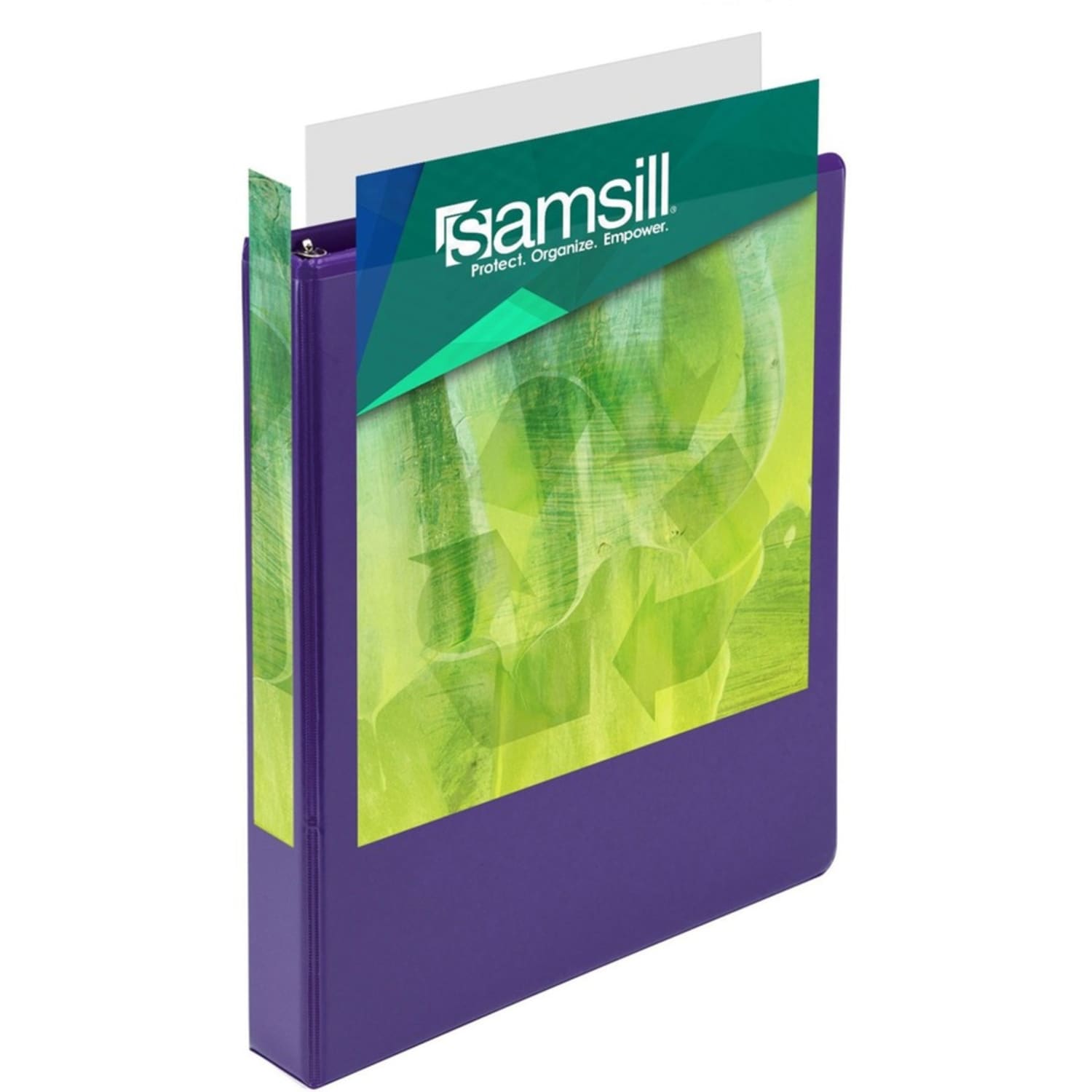 Samsill Presentation View 3-Ring Binder, 1in Round Rings, Purple, Pack Of 2 - Image 5
