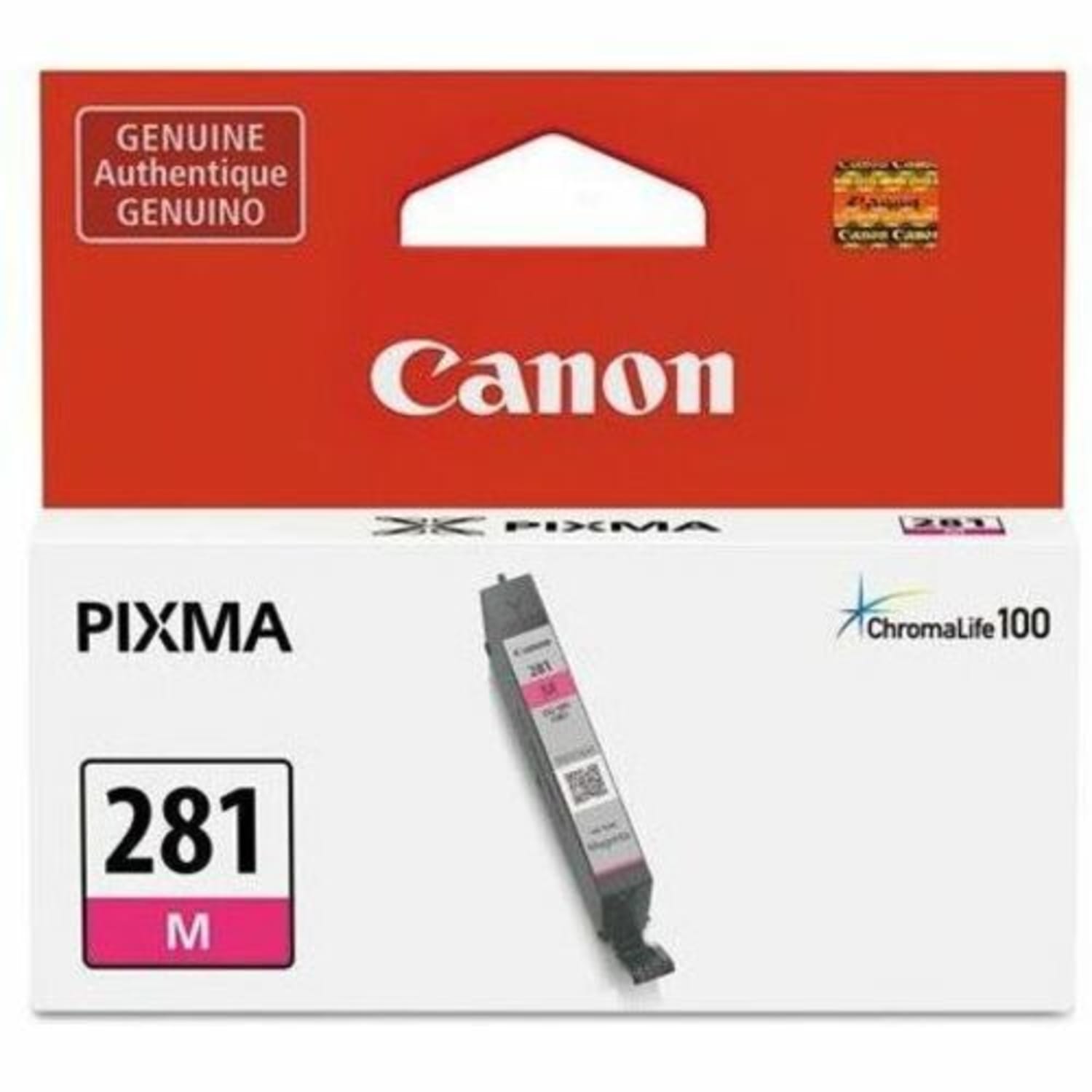 Canon CLI-281 ChromaLife 100+ Magenta Ink Tank, 2089C001 - Image 3