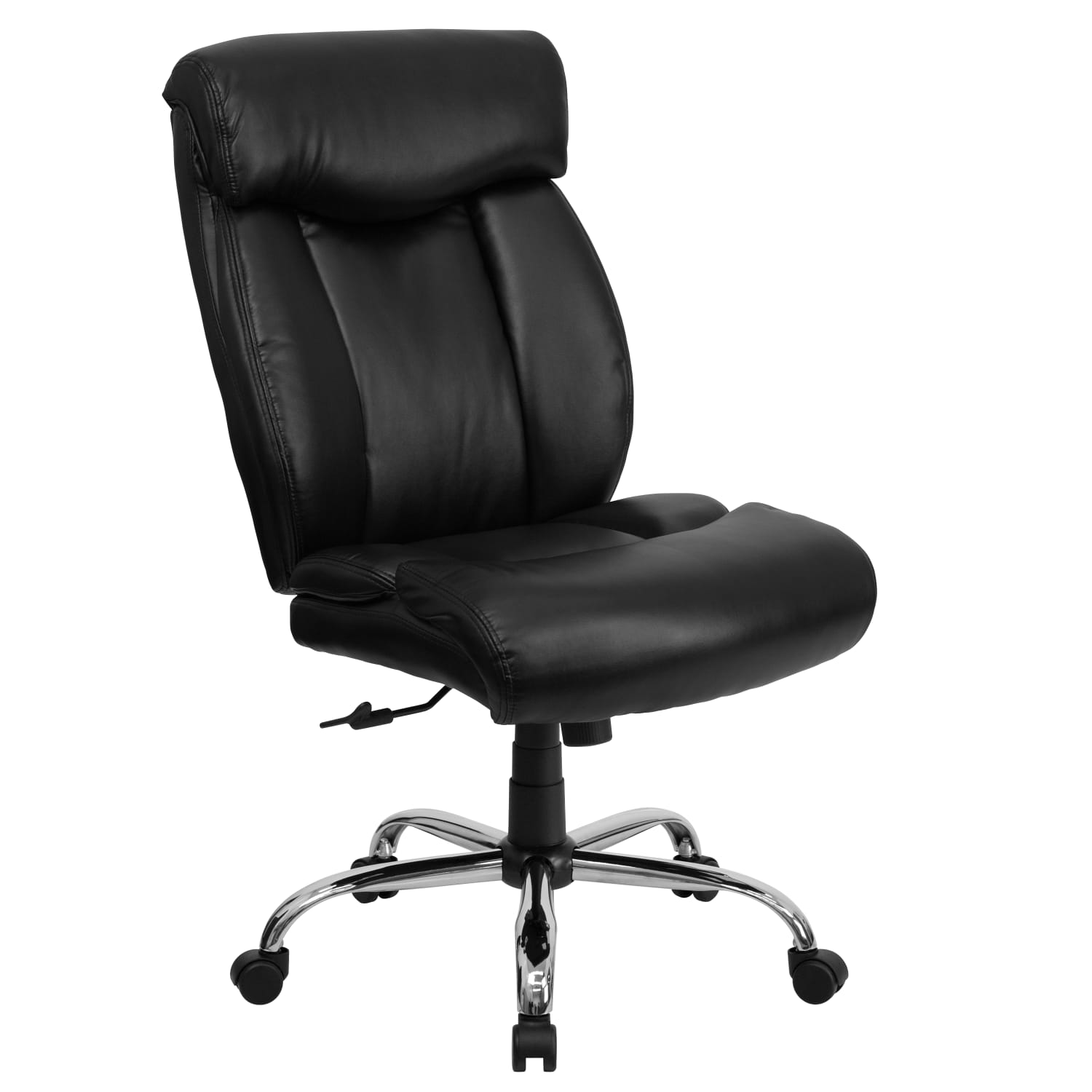 Flash Furniture Hercules Big Tall HighBack Ergonomic LeatherSoft Faux Leather Office Chair With Full Headrest And Chrome Base Black PopularChairscom Flash Furniture Hercules Big Tall High Back Ergonomic LeatherSoft Faux Leather Office Chair With Full Headrest And Chrome Base Black PopularChairscom
