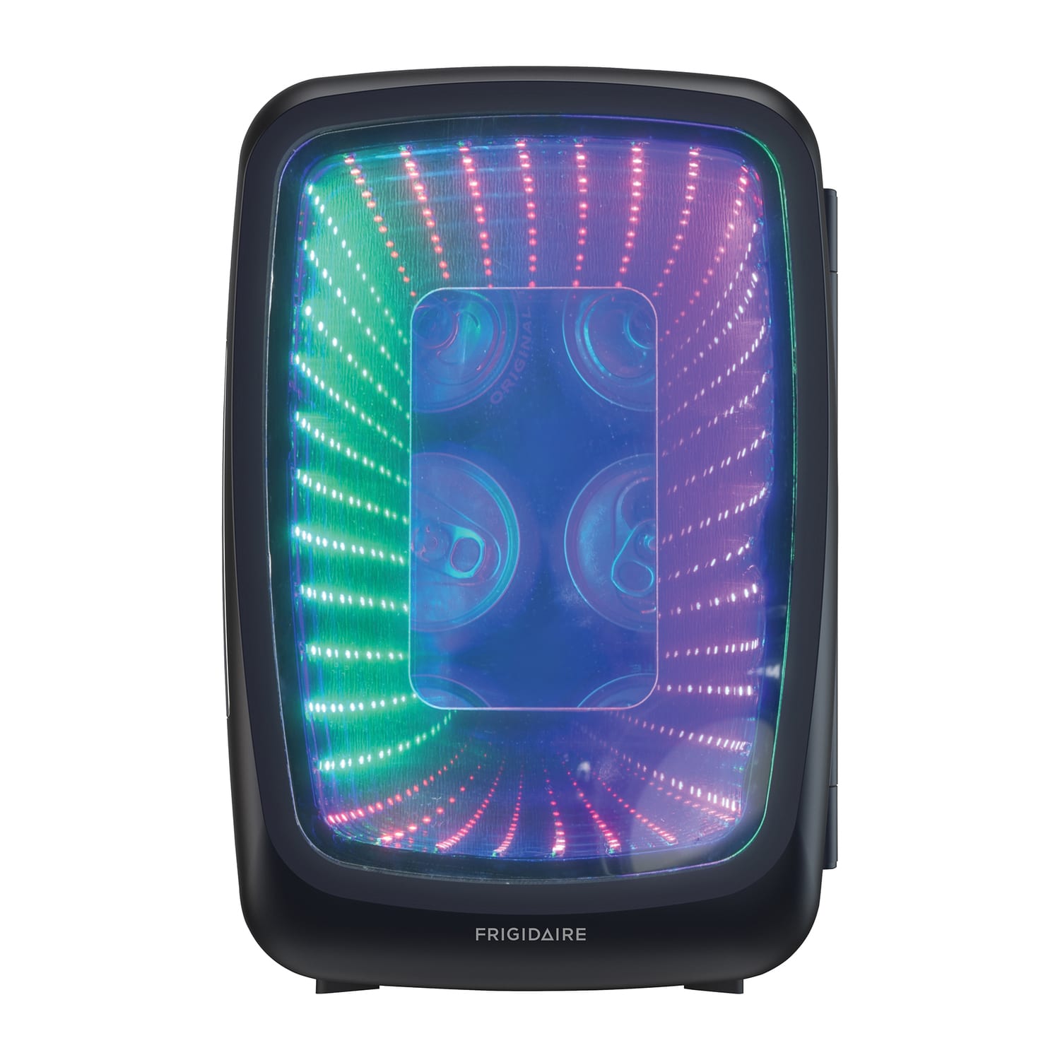 Frigidaire 0.14 Cu. Ft. 6-Can Retro Gaming Light-Up Portable Beverage Mini Fridge, Stealth - Image 3