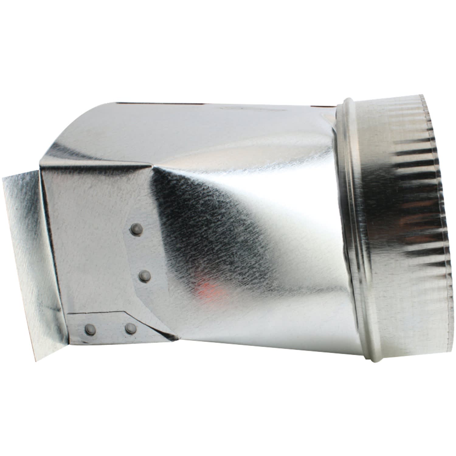 Deflecto 6in Galvanized Round Transition For Ranges, Silver, DGT36 - Image 5