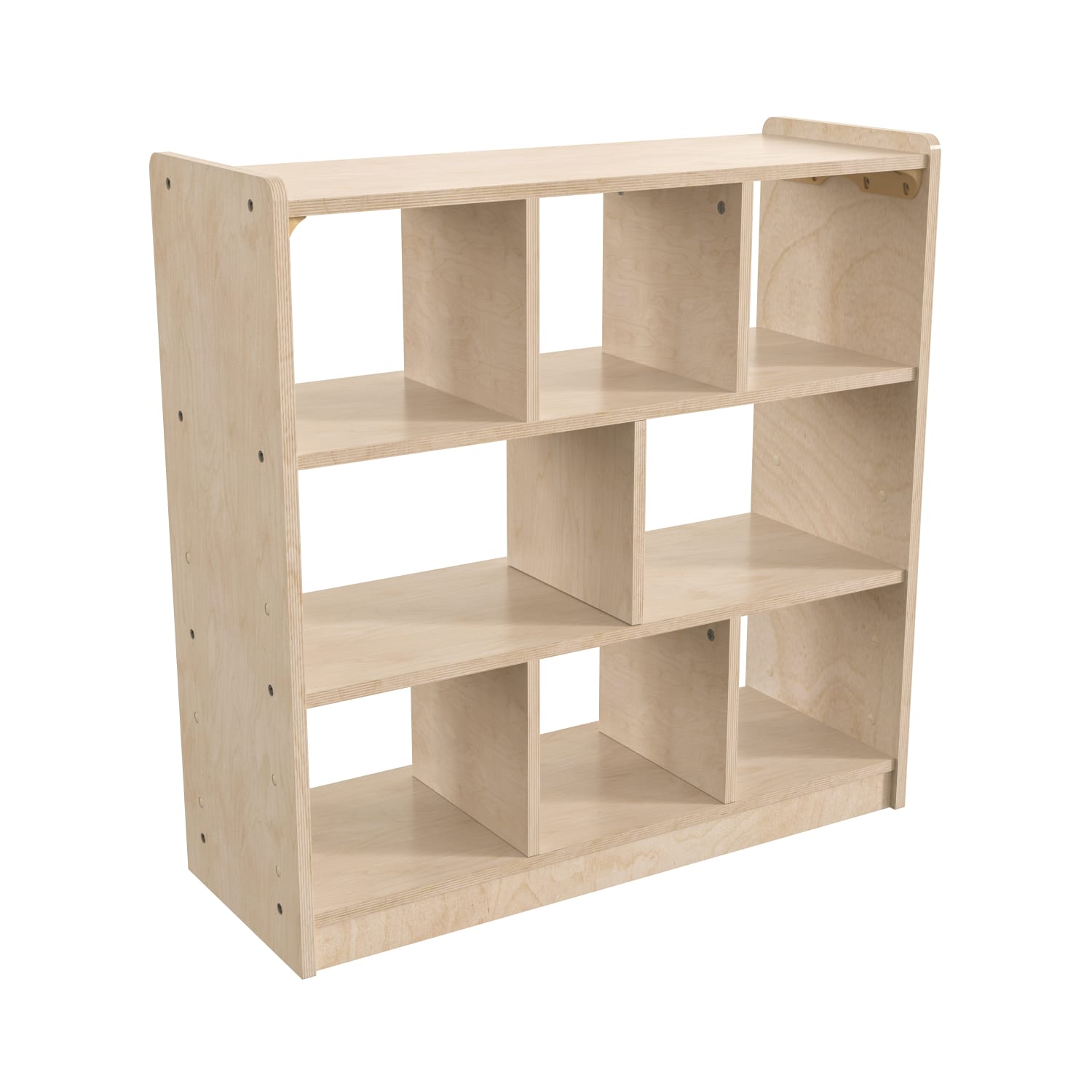 Flash Furniture Bright Beginnings Commercial Grade Modular Wooden Classroom Open Storage Unit, 31-1/2inH x 31-1/2inW x 11-3/4inD, Beech - Image 3