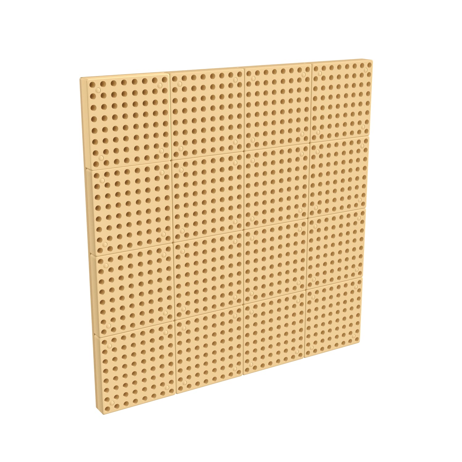 Flash Furniture Bright Beginnings Commercial Multipurpose Modular STEAM Wall Peg System Panel, Natural - Image 3