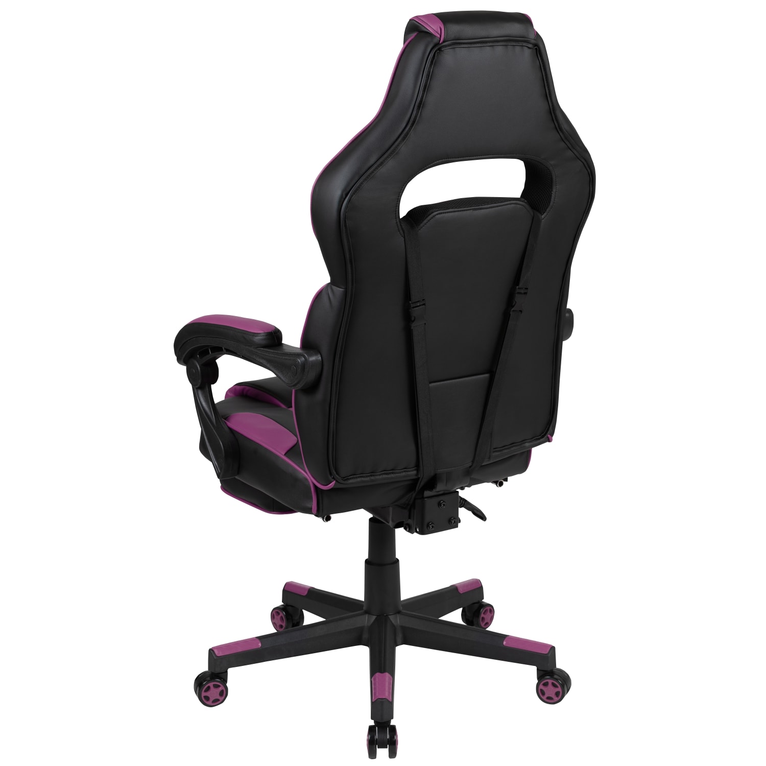 Flash Furniture X40 Gaming Chair With Fully Reclining Back And Arms BlackPurple PopularChairscom