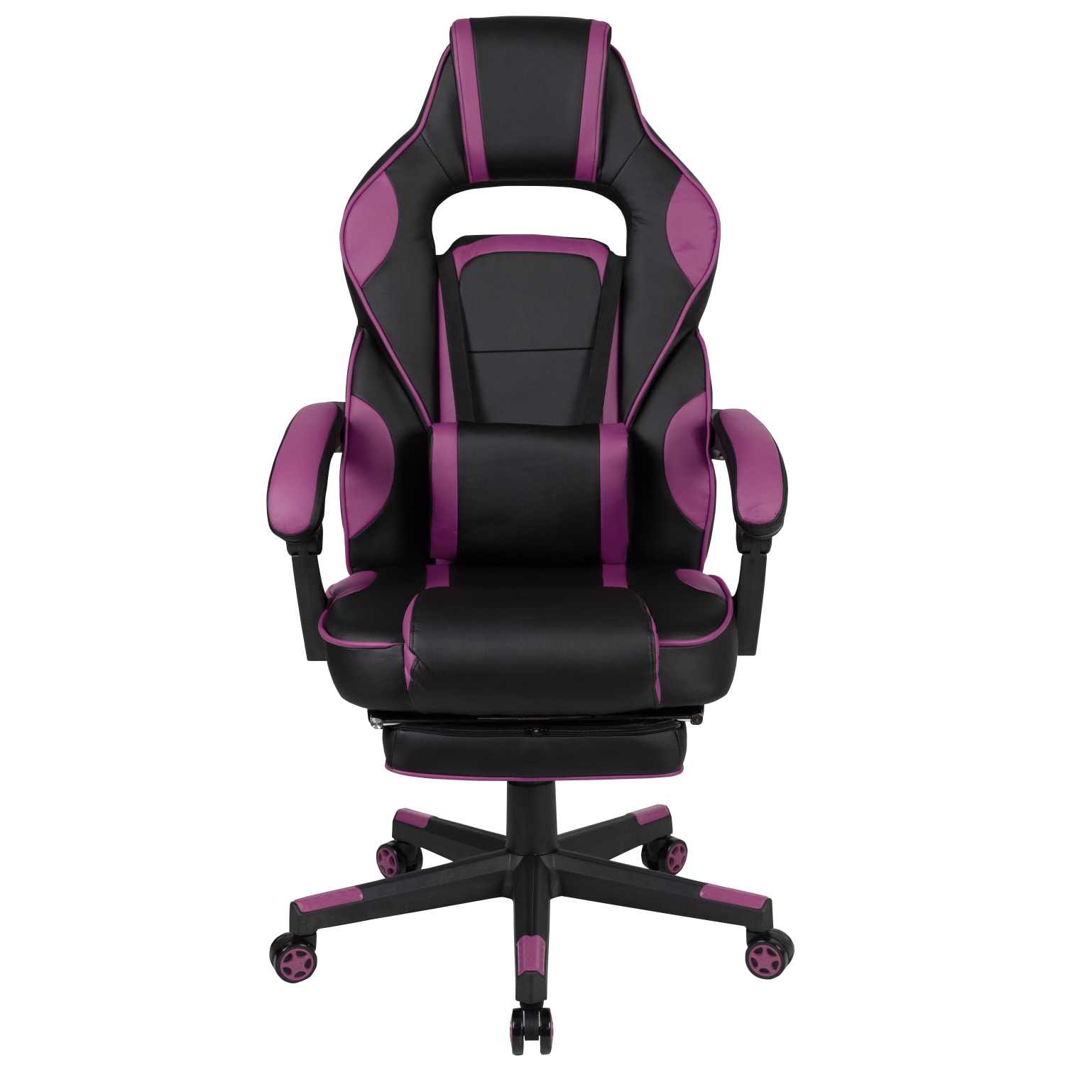 Flash Furniture X40 Gaming Chair With Fully Reclining Back And Arms BlackPurple PopularChairscom