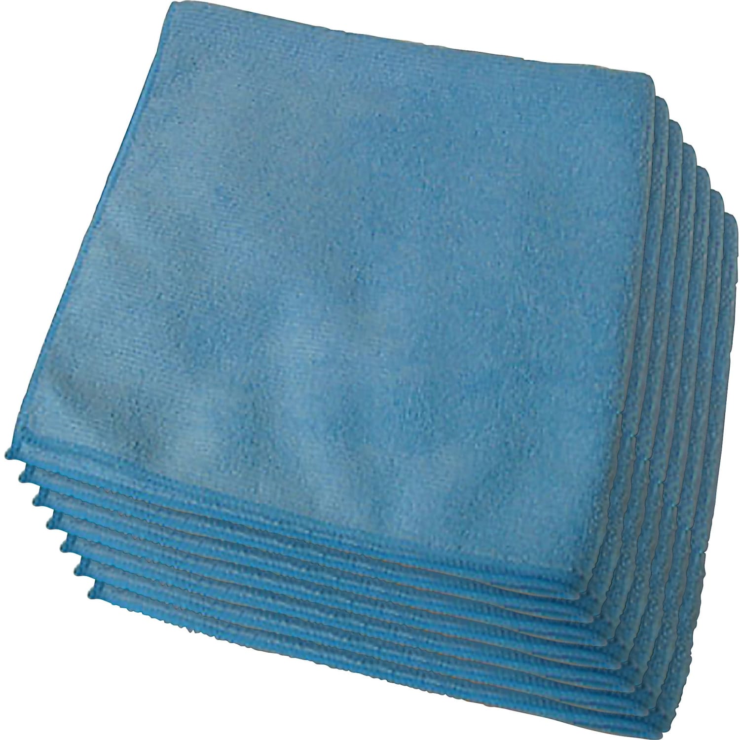 Genuine Joe General Purpose Microfiber Cloth - For General Purpose - 16in Length x 16in Width - 12.0 / Bag - 15 / Carton - Blue - Image 3