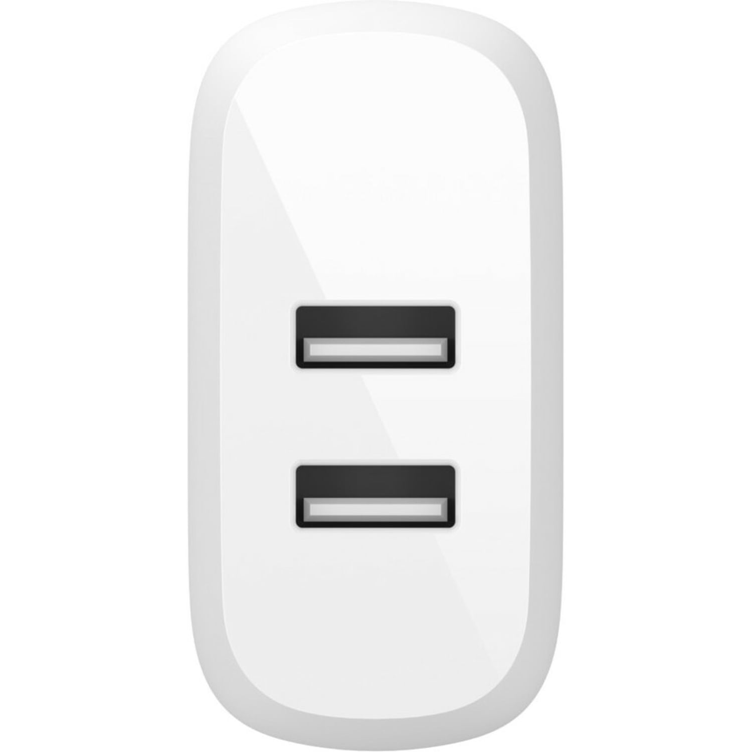 Belkin BoostCharge Dual USB-A Wall Charger 24W (USB-A to Micro-USB cable included) - Power Adapter - 1 Pack - 24 W - 4.80 A Output - Image 5