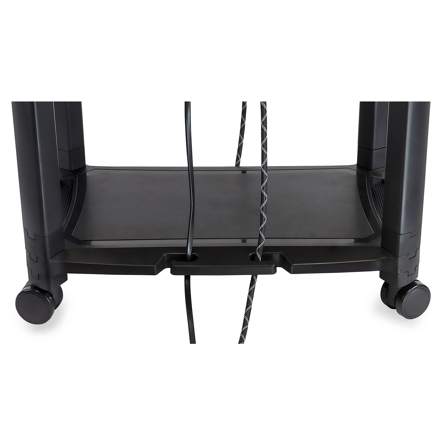 Mount-It! MI-7854 Under Desk Printer Stand With Wheels, 14-5/8inH x 19-1/4inW x 12-5/8inD, Black - Image 6