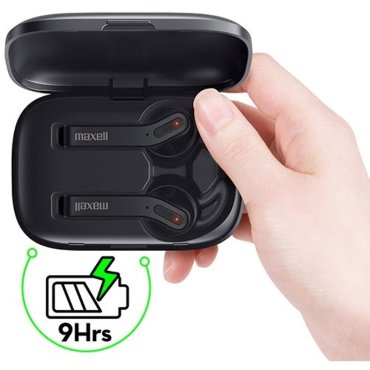 Maxell True Wireless Earbud - Black - True Wireless - Bluetooth - Earbud - In-ear - Image 4