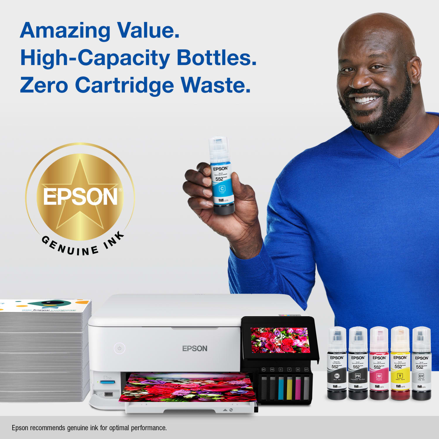 Epson 552 Claria Cyan Ink Bottle, T552220-S - Image 5