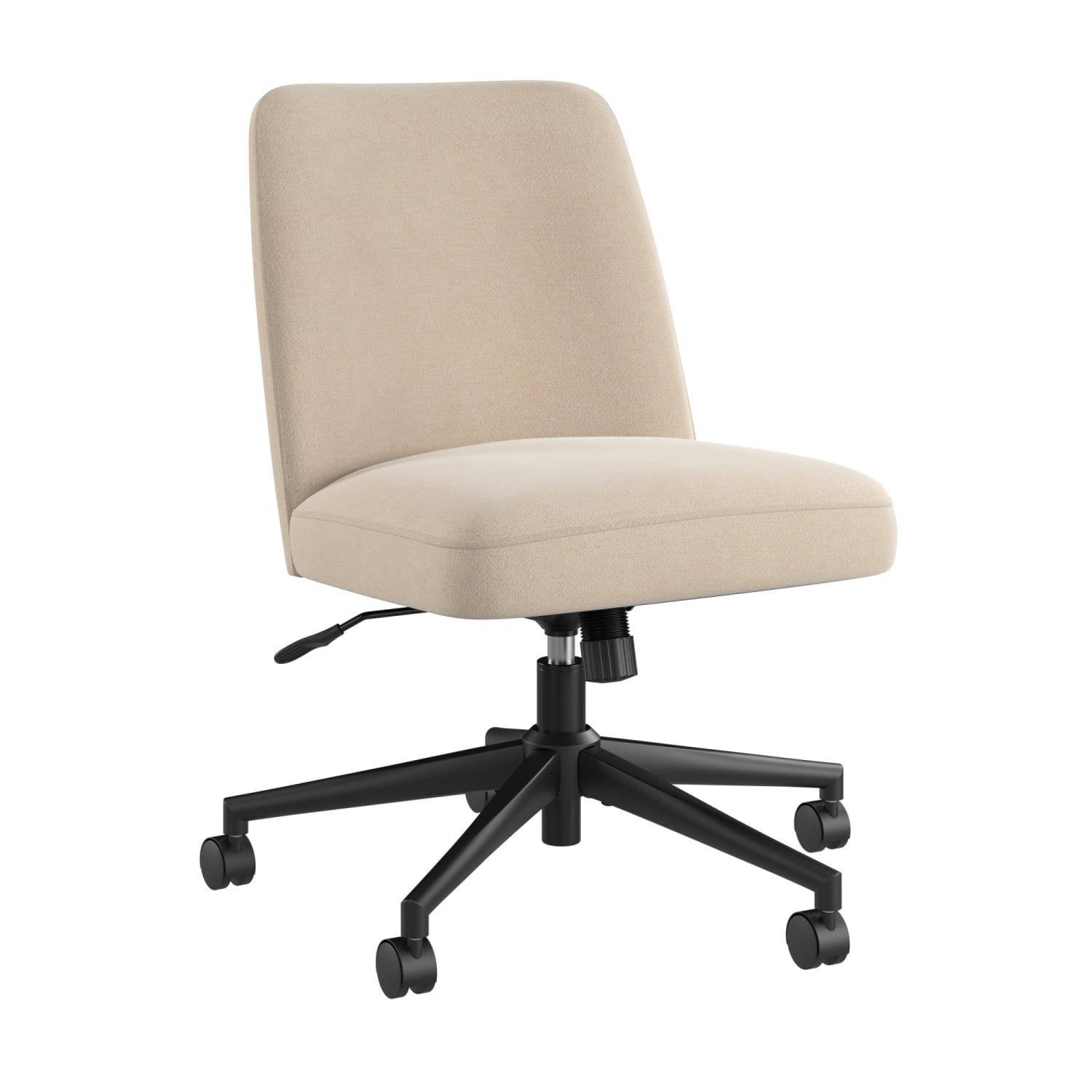 Bush Furniture Serenity Fabric Mid Back Armless Office Chair with Wheels, Soft Beige, Standard Deliver Service - Image 6