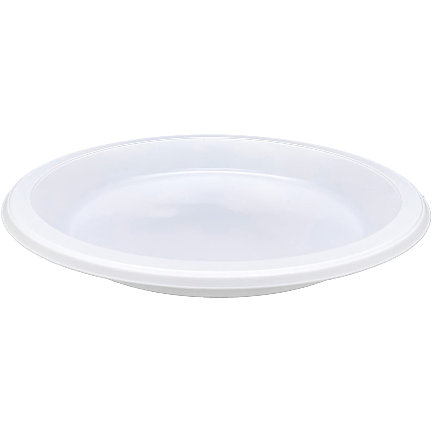 Genuine Joe 10 1/4in Plastic Plates, White, Pack Of 125 - Image 3