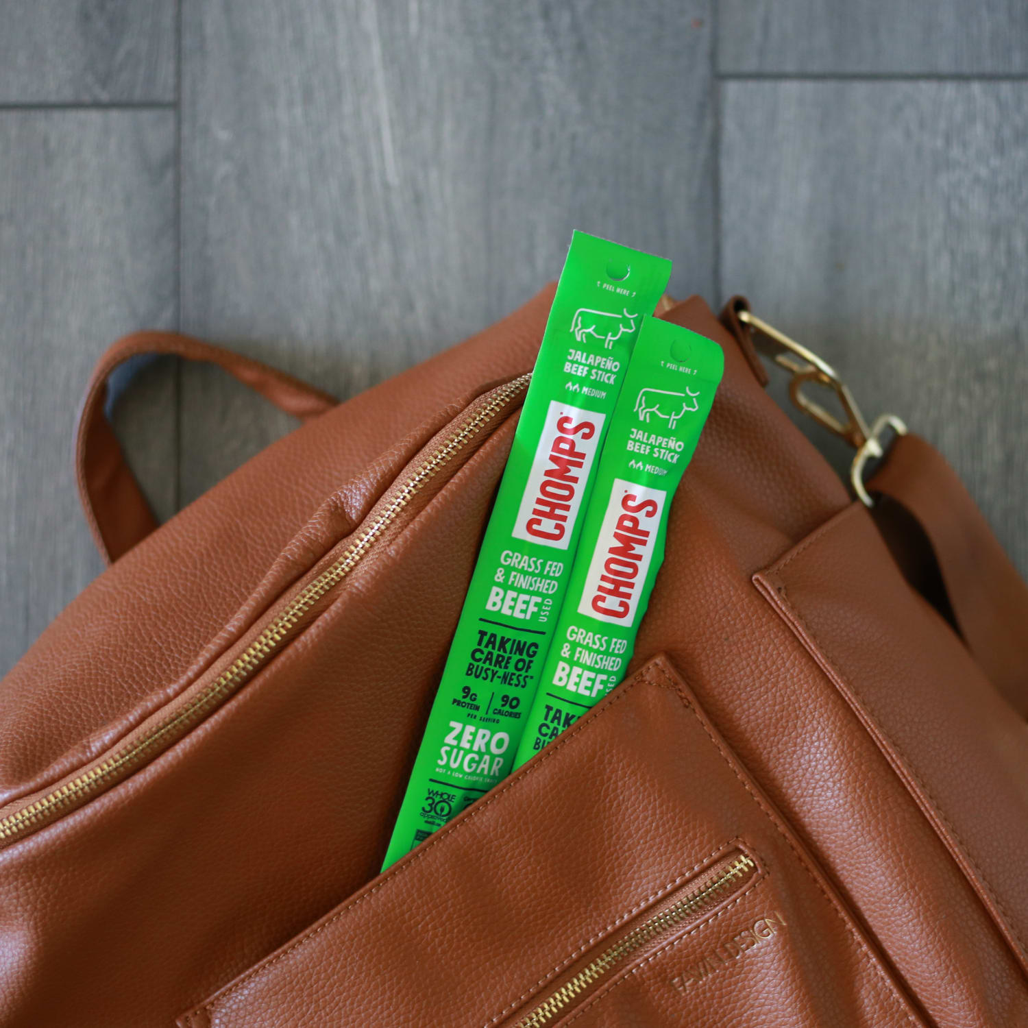 CHOMPS Beef Snack Sticks, Jalapeno, 1.15 Oz, Pack Of 24 Sticks - Image 5