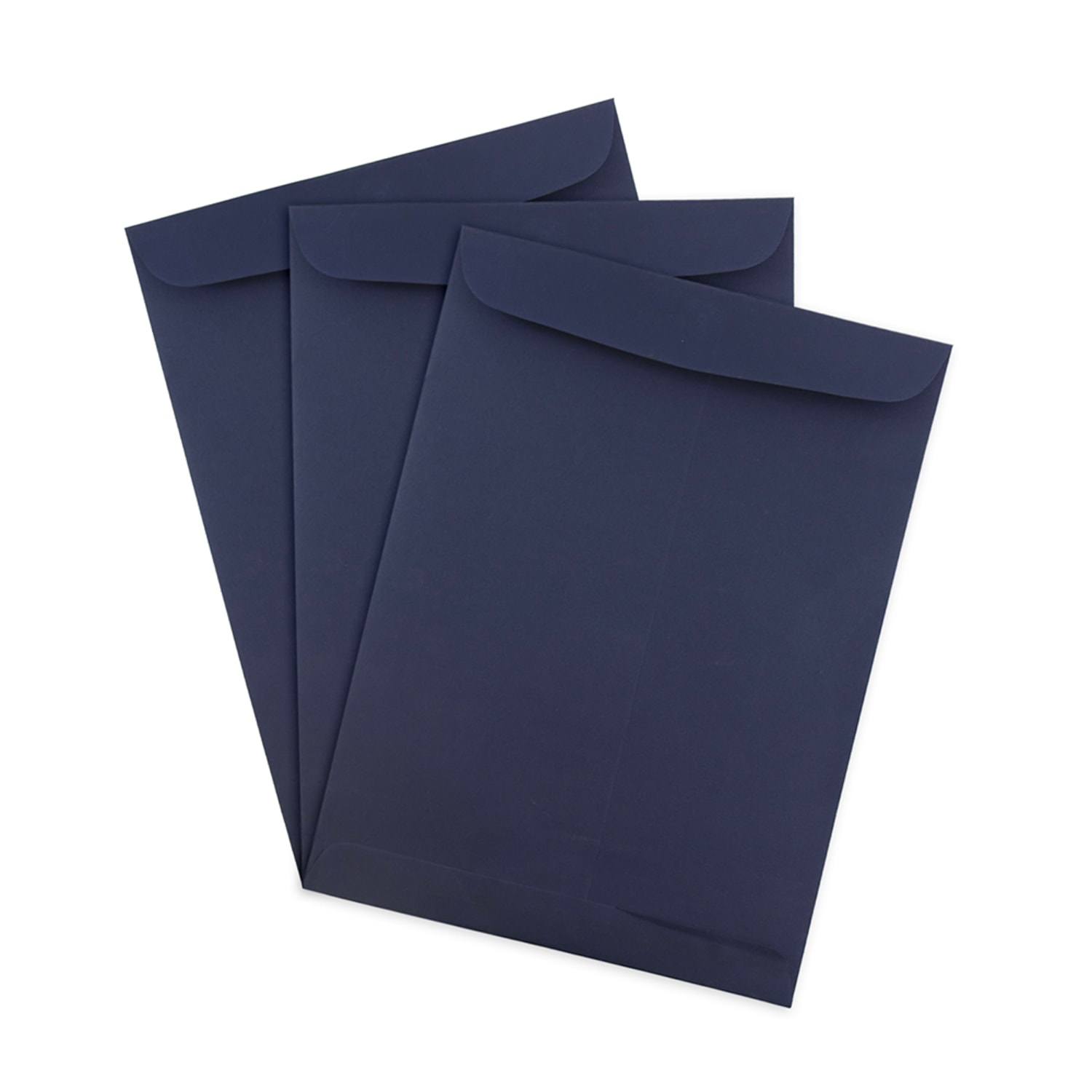 JAM Paper Open-End 9in x 12in Catalog Envelopes, Gummed Closure #10 1/2, Navy Blue, Pack Of 25 - Image 4