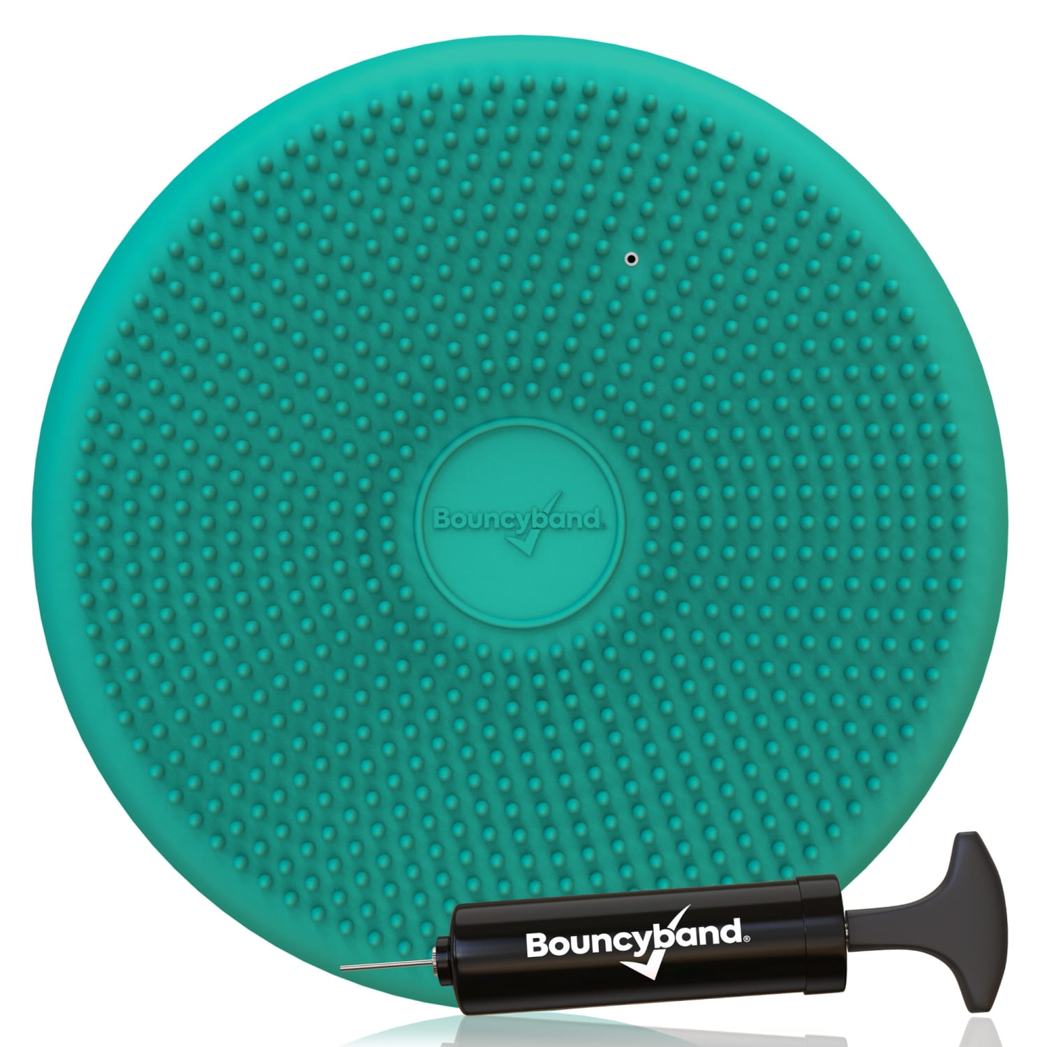 Bouncyband Big Wiggle Seat Sensory Cushion PVC 2 18inH x 13inW x 13inD Mint PopularChairscom