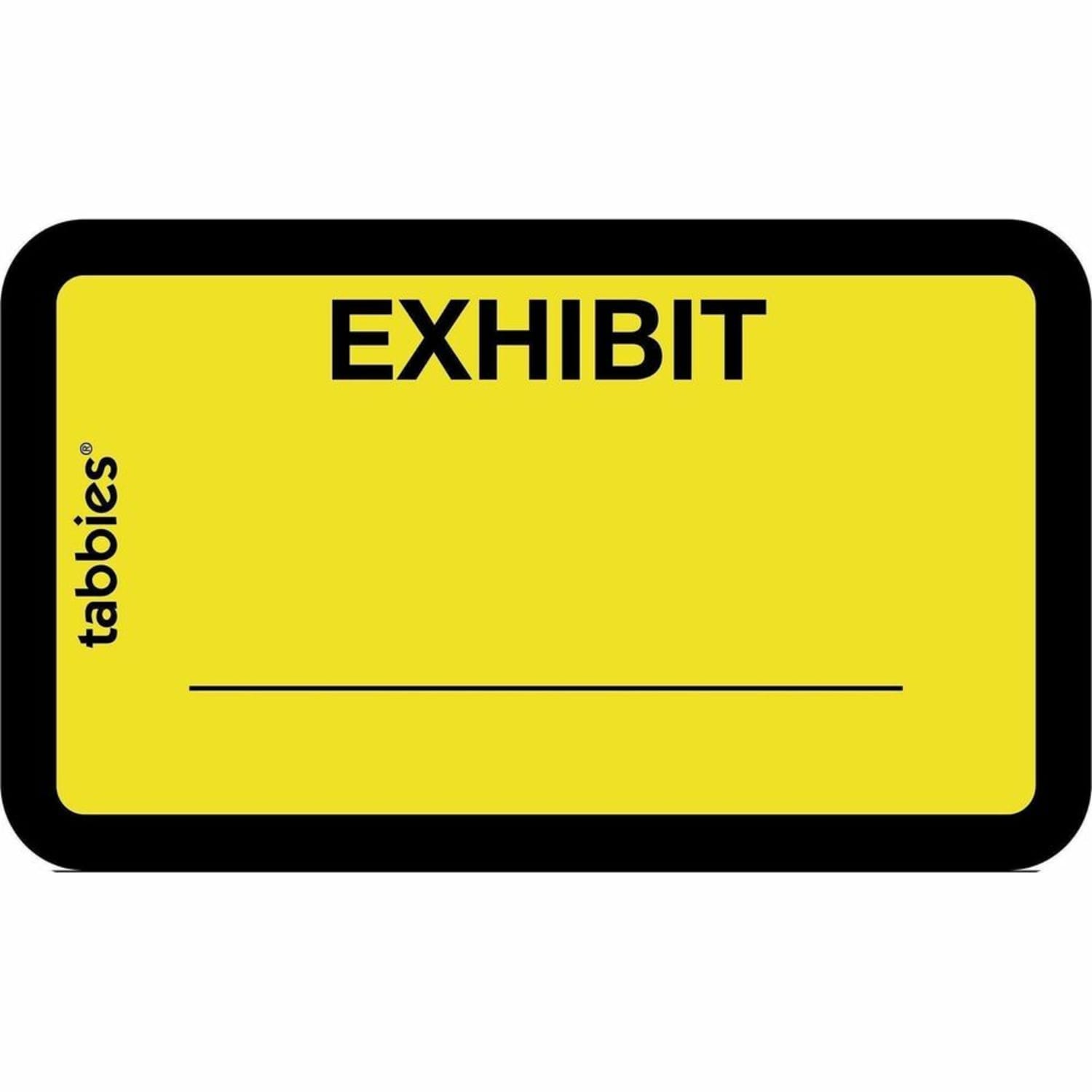 Tabbies Color-coded Legal Exhibit Labels, TAB58090, 1 5/8inW x 1inL, Yellow, Pack Of 252 - Image 6