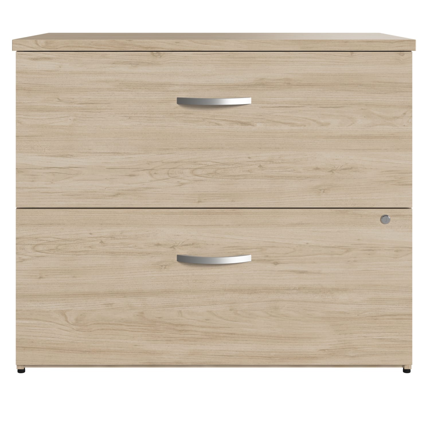 Bush Business Furniture Studio C 35-2/3inW x 23-1/3inD Lateral 2-Drawer File Cabinet, Natural Elm, Standard Delivery - Image 3