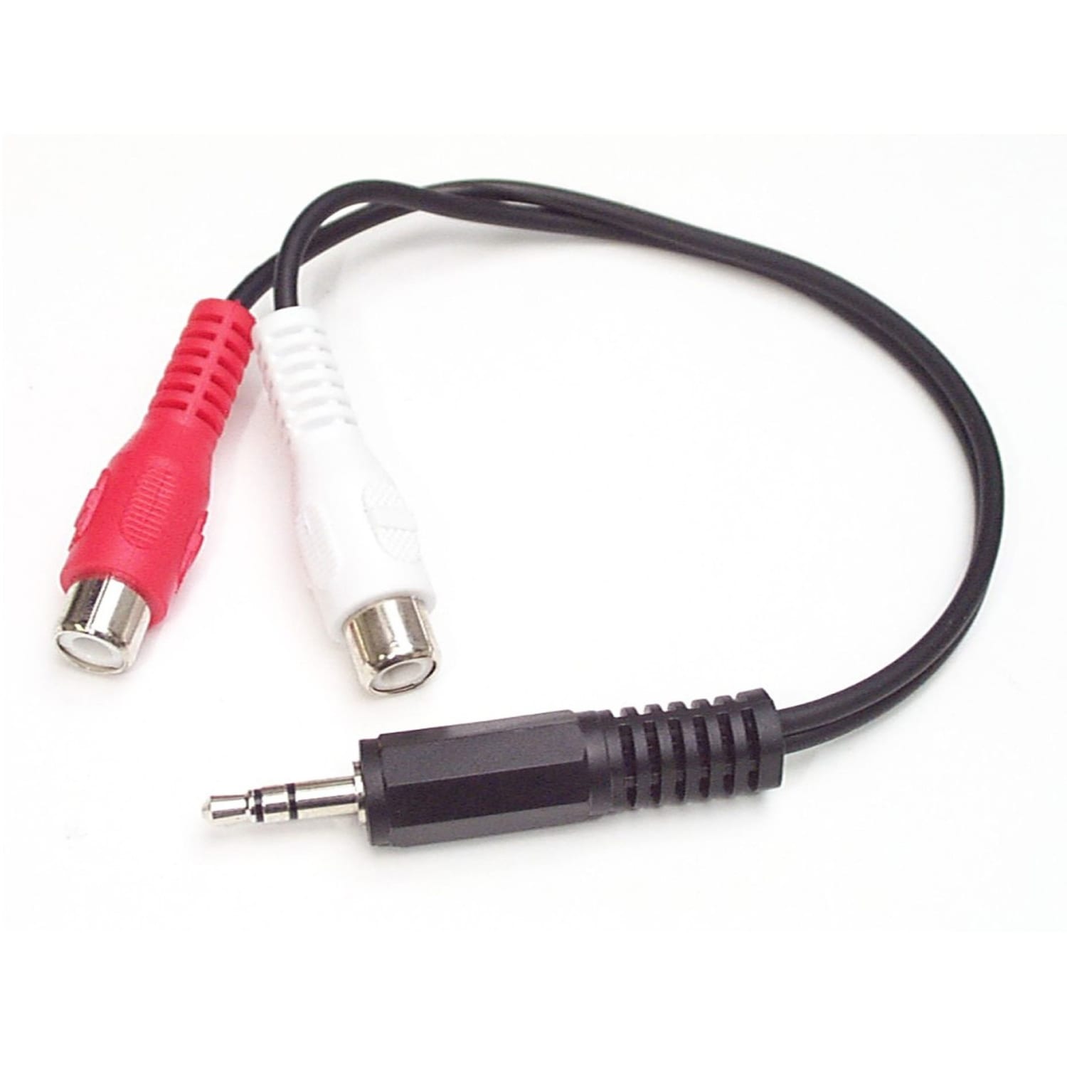 StarTech.com 6in Stereo Audio Cable - 3.5mm Male to 2x RCA Female - Connect your computer or audio device (iPod, MP3 Player, etc.) to a stereo with standard RCA cables - Stereo to Computer - MP3 to Stereo - Mini Jack to RCA - 3.5mm to RCA - Image 3