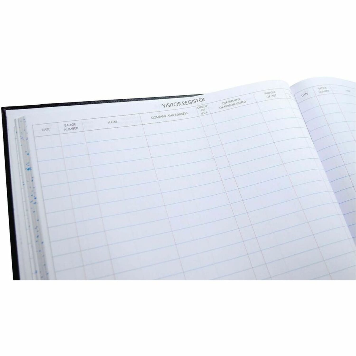 Wilson Jones Visitor Register, 12 1/2in x 9 1/2in, Black - Image 3