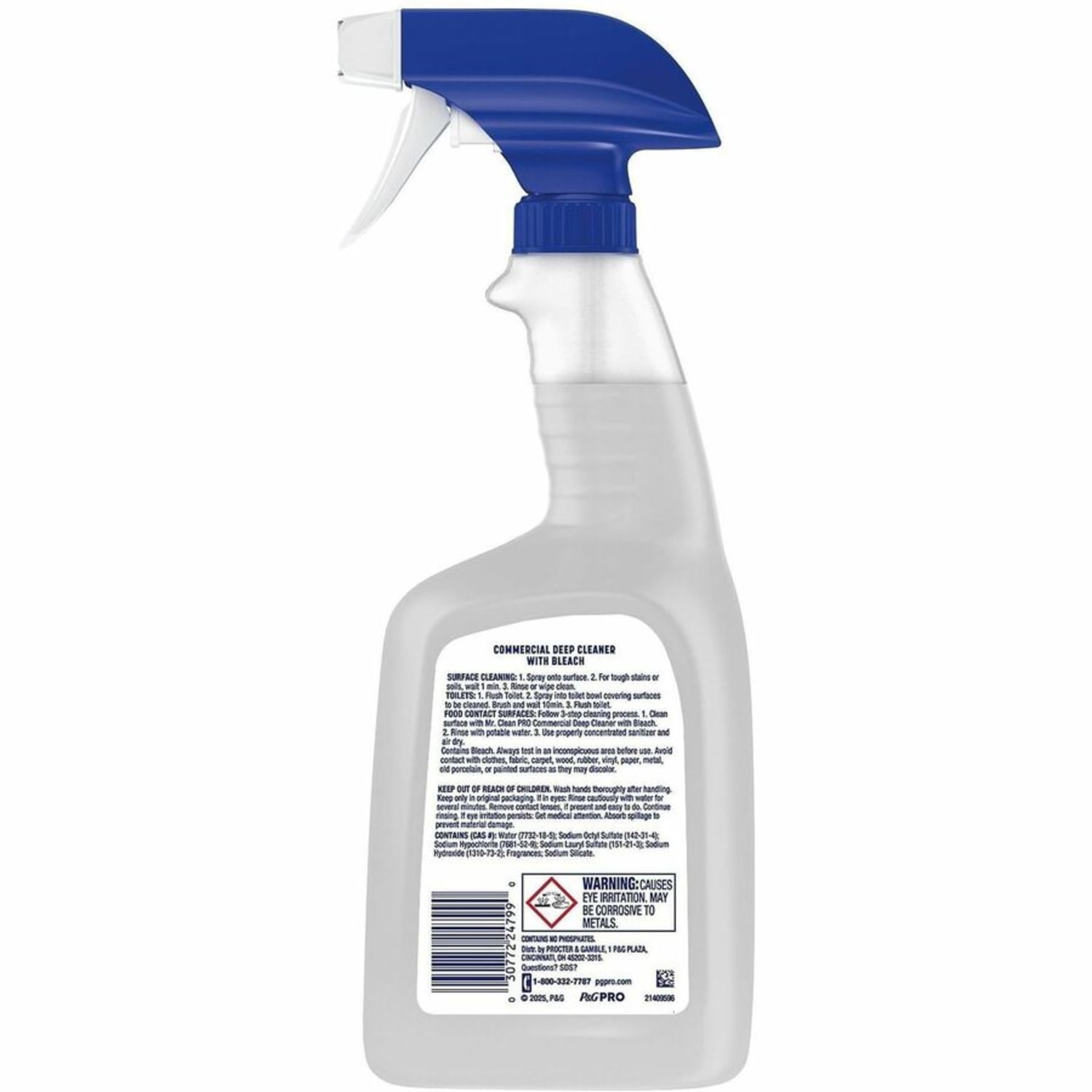 Mr. Clean Deep Cleaner with Bleach, For Multi Surface, Multipurpose, Ready-To-Use, Liquid, Spray, 32 fl oz (1 quart), 2 / Carton - Image 3