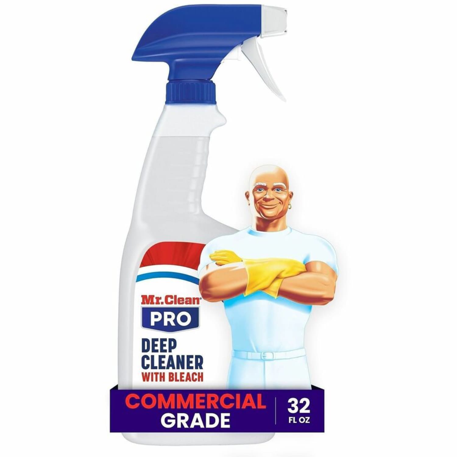 Mr. Clean Deep Cleaner with Bleach, For Multi Surface, Multipurpose, Ready-To-Use, Liquid, Spray, 32 fl oz (1 quart), 2 / Carton - Image 4