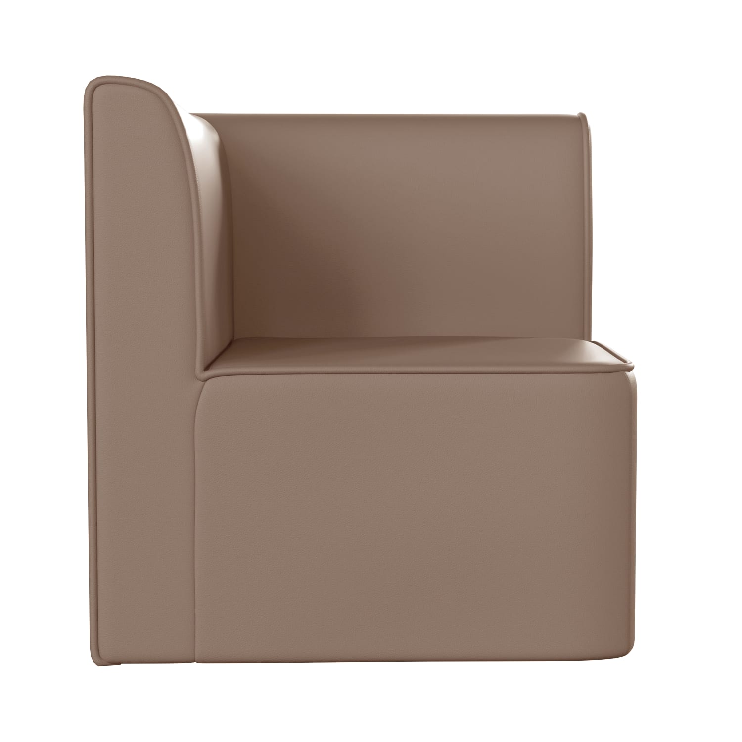 Flash Furniture Bright Beginnings Commercial Grade Modular Classroom Soft Seating 1 Seater Corner Chair Neutral PopularChairscom