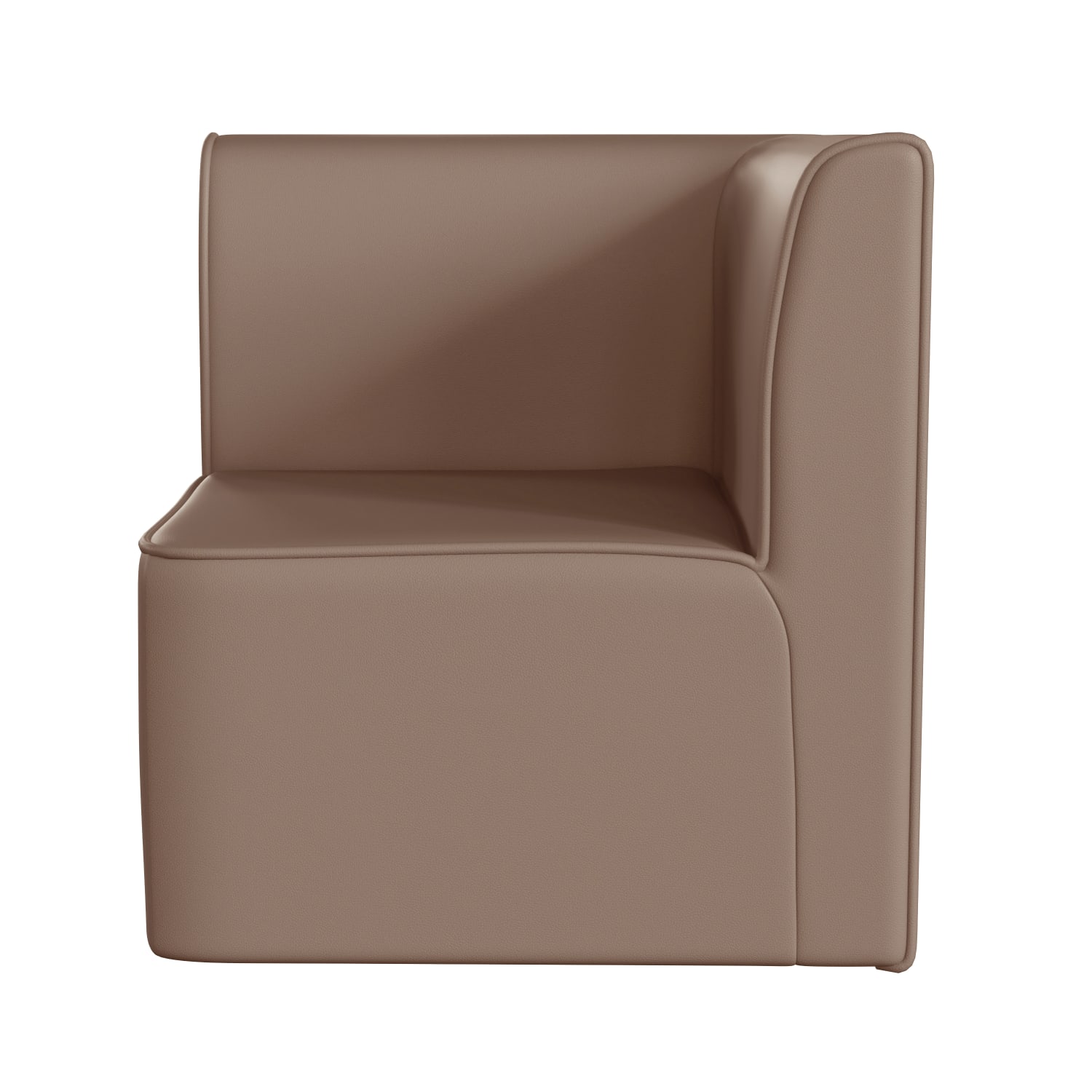 Flash Furniture Bright Beginnings Commercial Grade Modular Classroom Soft Seating 1 Seater Corner Chair Neutral PopularChairscom