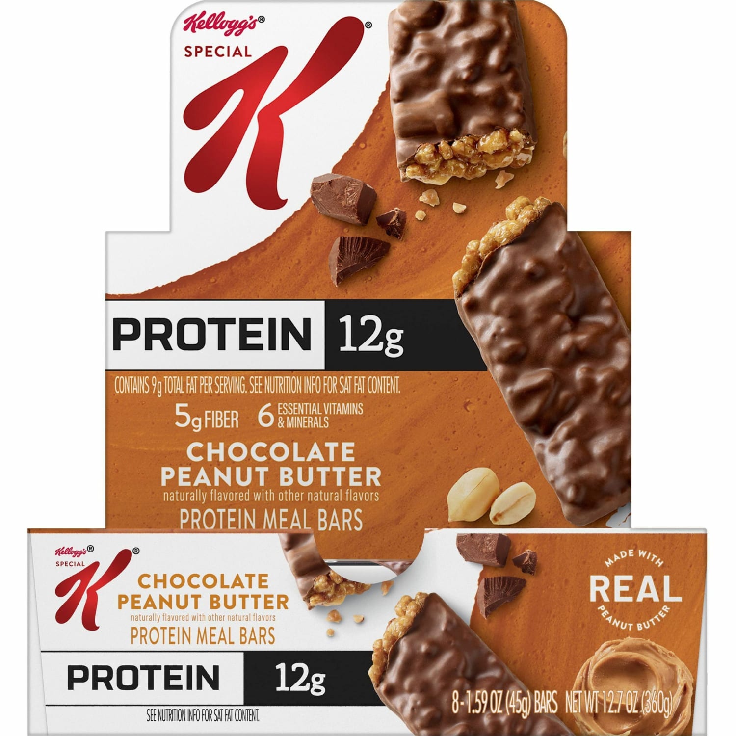 Special K Chocolate Peanut Butter Protein Meal Bars, 1.59 Oz., Box Of 8 - Image 3