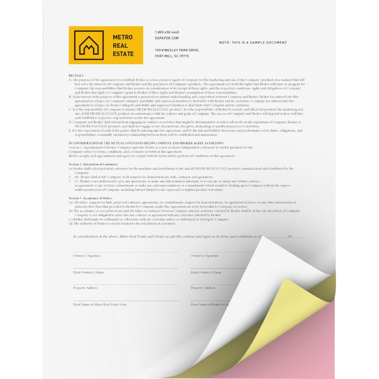 Xerox Revolution Premium Digital Carbonless Laser Paper, 3-Part Straight, 10 Reams, White/Canary/Pink, Letter Size (8 1/2in x 11in), 1670 Sets Total, 167 Sets Per Ream, 20 Lb, 92 Brightness - Image 5