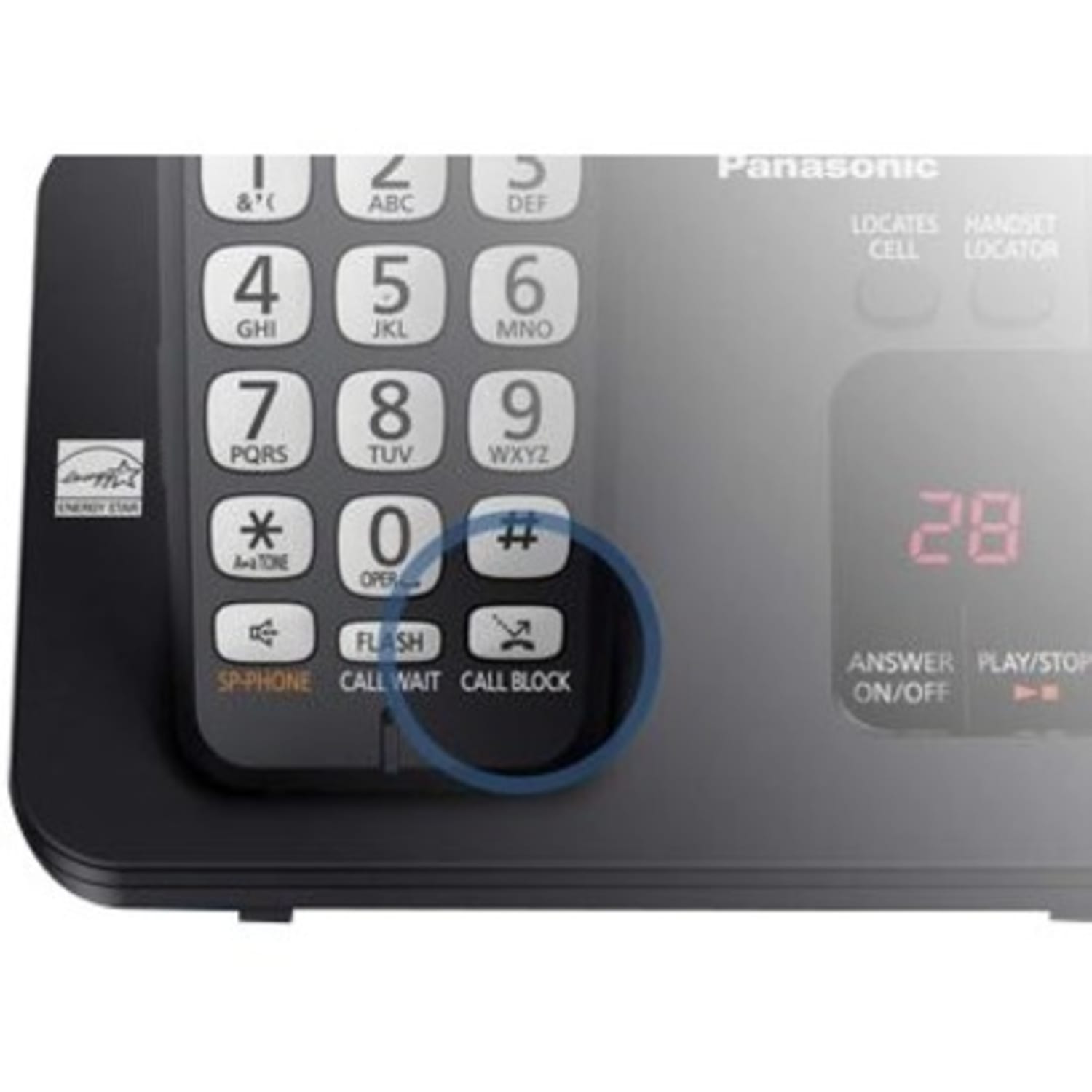 Panasonic Expandable 2-Handset Cordless Phone System, KX-TGE432B - Image 4