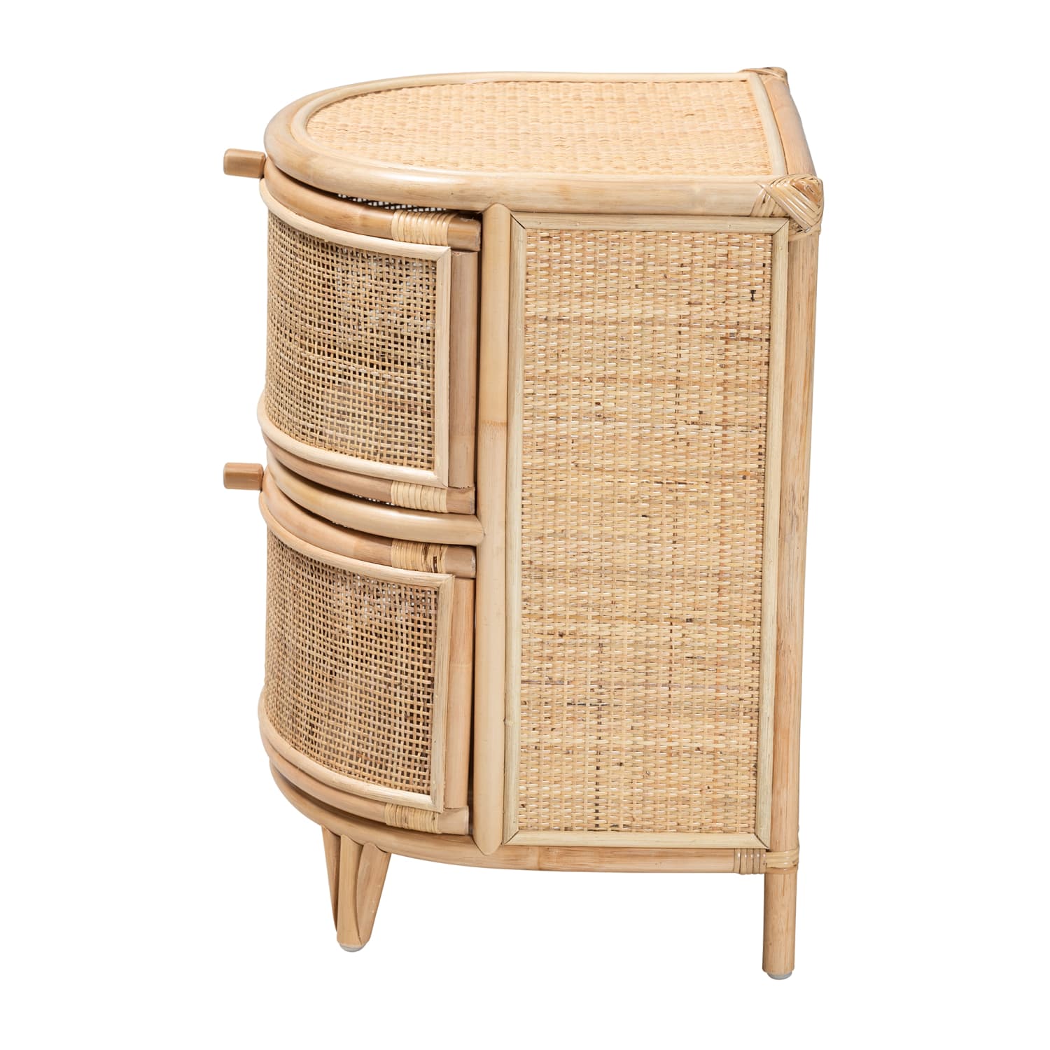 bali & pari Oleta Natural Rattan 2-Drawer Nightstand, 24inH x 21-5/16inW x 17-3/4inD, Natural Brown - Image 5