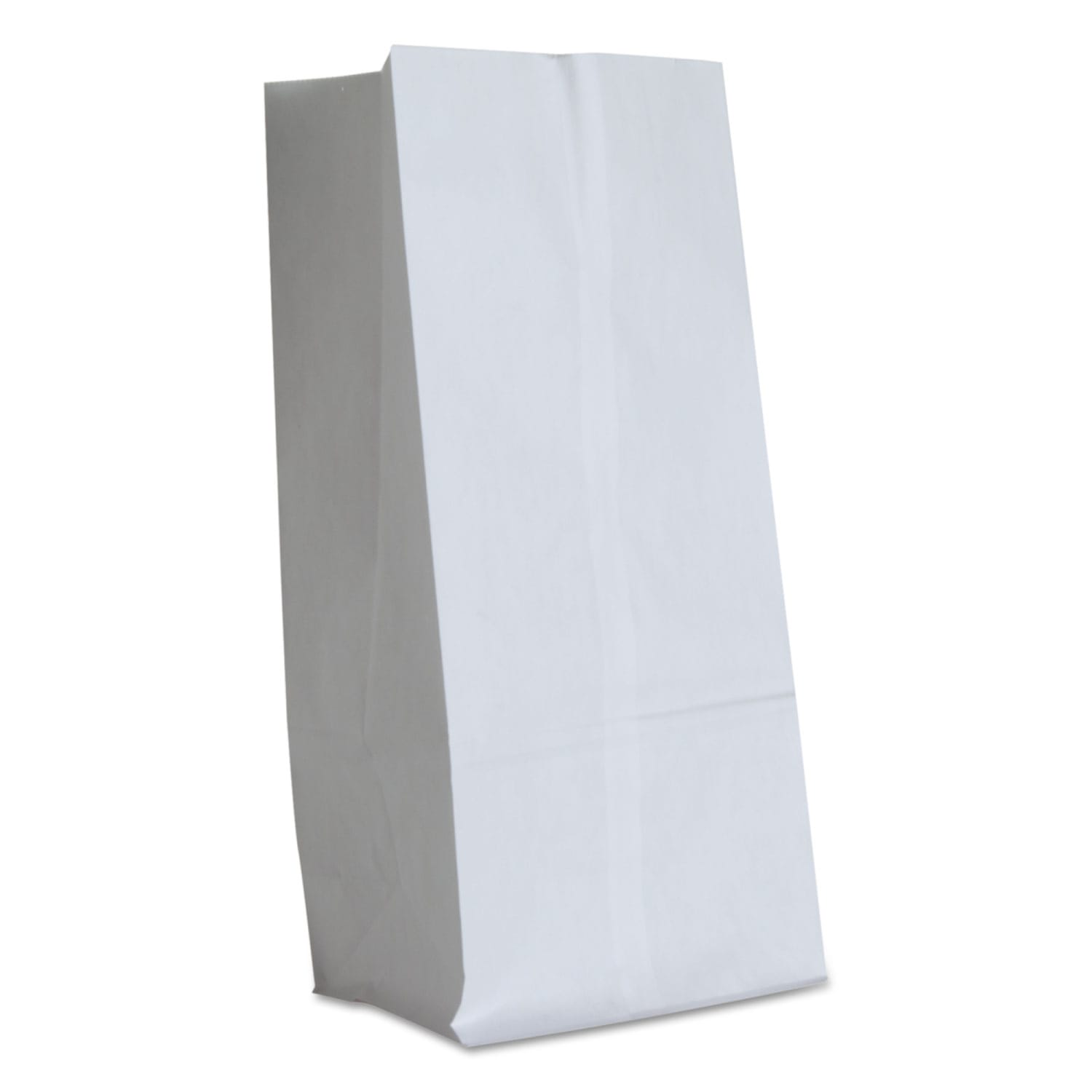 General Grocery Paper Bags, 16inH x 7-3/4inW x 4-13/16inD, White, Pack Of 500 Bags