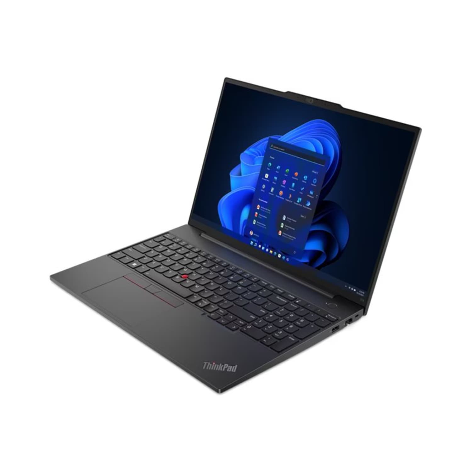 Lenovo ThinkPad E16 Gen 1 21JN003YUS 16in Notebook - WUXGA - 1920 x 1200 - Intel Core i5 13th Gen i5-1335U Deca-core (10 Core) 1.30 GHz - 16 GB Total RAM - 8 GB On-board Memory - 256 GB SSD - Graphite Black - Intel Chip - Windows 11 Pro - Image 3