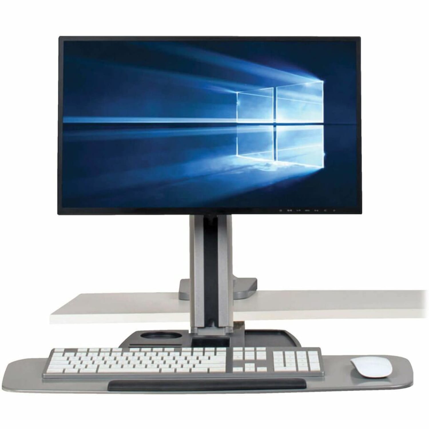 Tripp Lite WorkWise Desk-Mounted Workstation, Single Display - plastic, steel - black - screen size: 13in-32in - desktop - Image 5