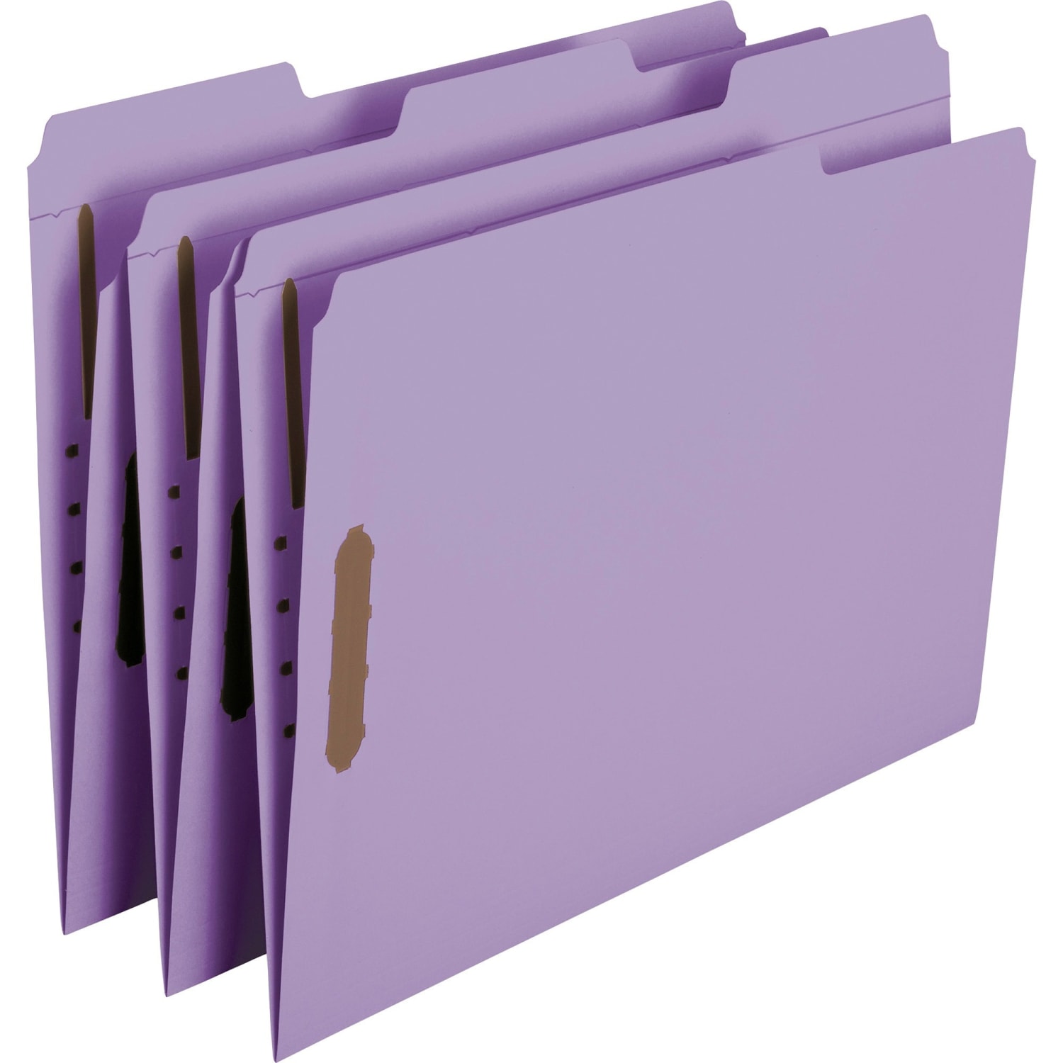 Smead Color Top-Tab Fastener File Folders, Letter Size, Lavender, Box Of 50 - Image 3