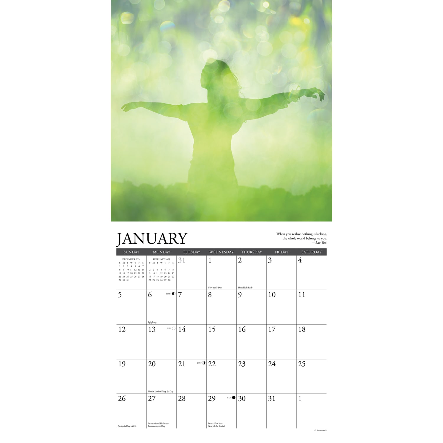 2025 Willow Creek Press Wall Calendar, 12in x 12in, Zen, January 2025 To December 2025, 45596 - Image 3