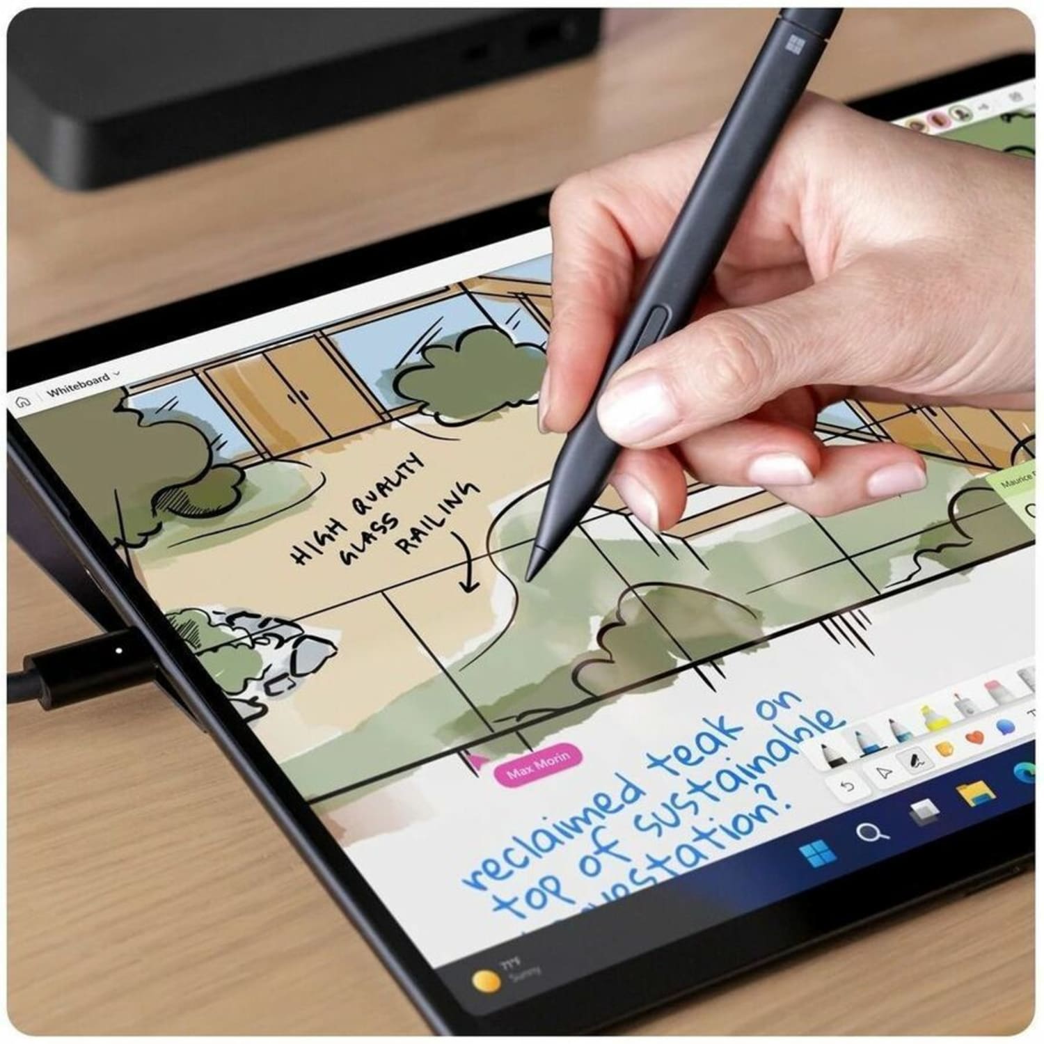 Microsoft Surface Pro (12th Edition) 13in Copilot+ PC Tablet, 16GB, 256GB SSD, Windows 11 Pro, Black, EP248795 - Image 6