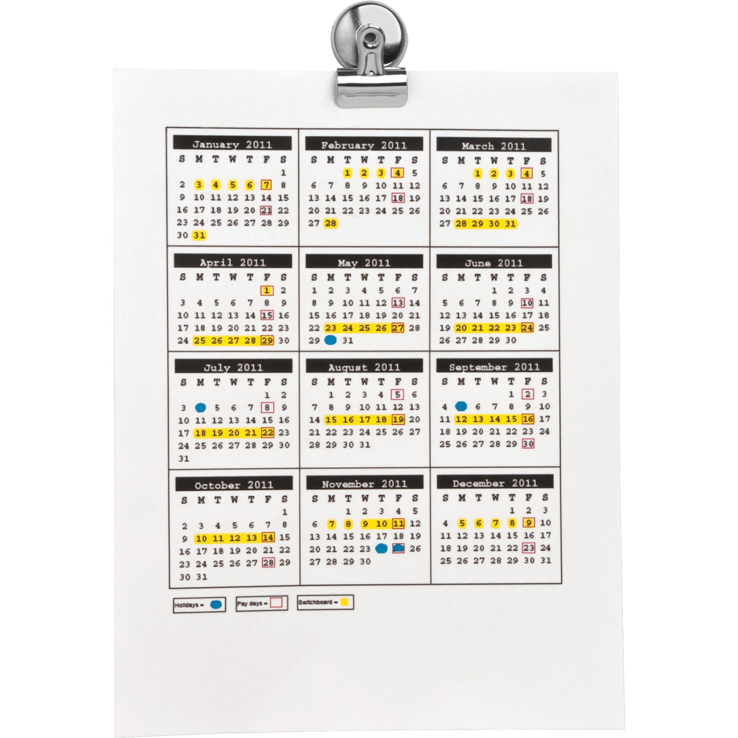 Sparco Bulldog Magnetic Clips, Size 1, 1 1/4in Wide, 3/8in Capacity, Silver, Box Of 18 - Image 3