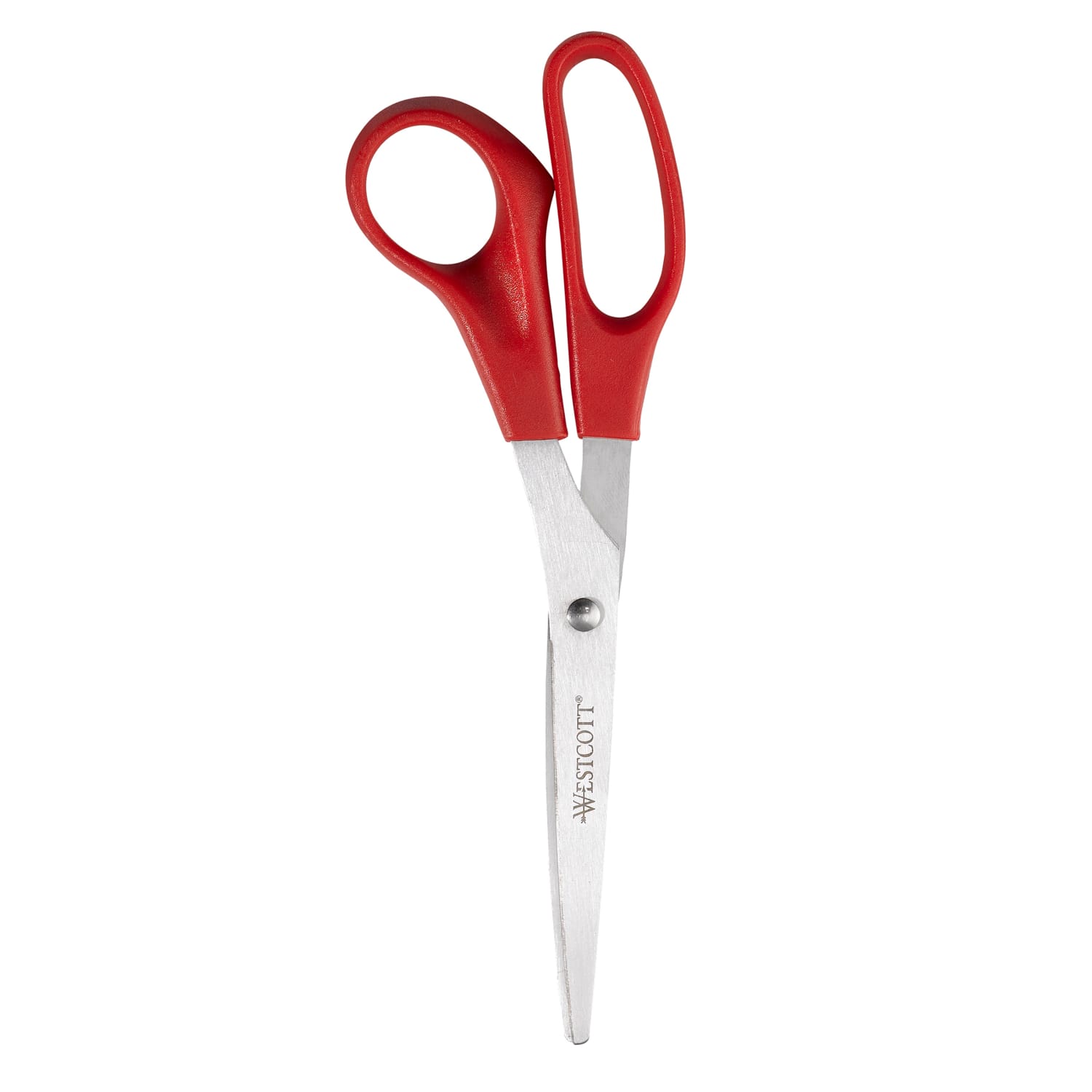 Westcott All-Purpose Value Stainless Steel Scissors, 8in, Pointed, Assorted Colors, Pack Of 3 - Image 5