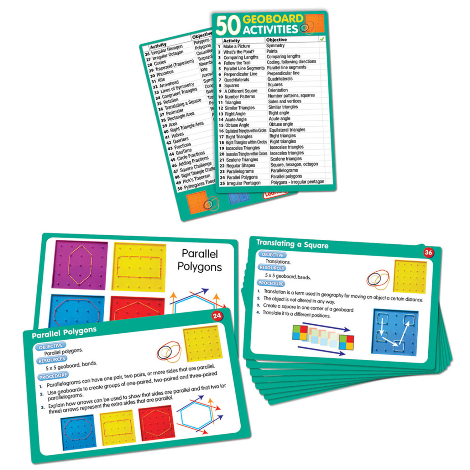 Junior Learning 50 Geoboards Activities - Image 3