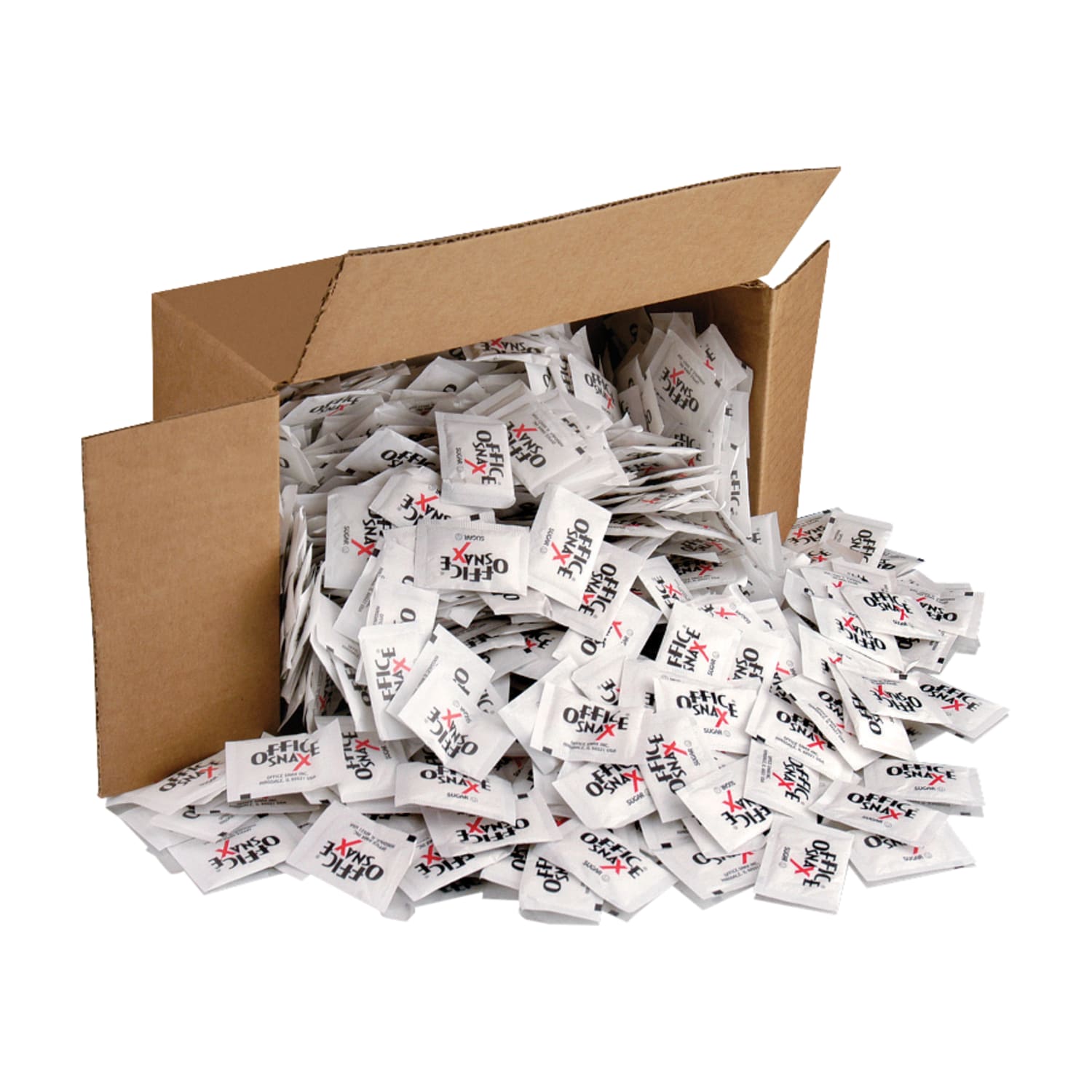 Office Snax Sugar Packs, 2.8 Oz, Carton Of 1,200
